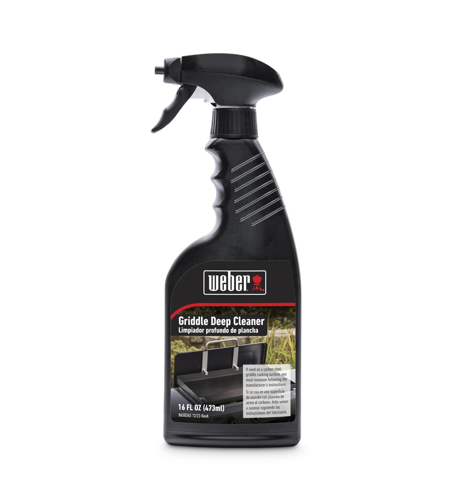 Weber 3400076 Deep Griddle Cleaner Black