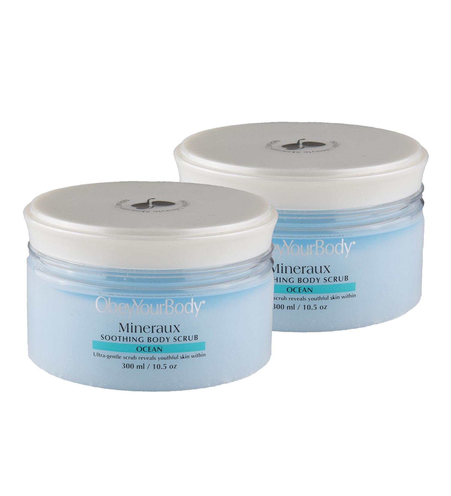 2xOriginal Obey Your Body Body Scrub CLEANSING BODY SCRUB Ocean Fragrance Value Pack