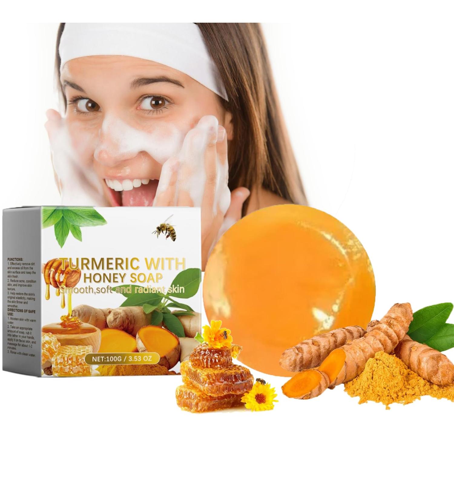 Soft 7 Turmeric With Honey Soap Soft 7 Turmeric With Honey Oil For Skin Soft7 Body Oils Soft 7 Turmeric Oil For Lightening Dark Skin Turmeric Super Whitening Oil (Soap 1PC) - Buy Online on GoSupps.com