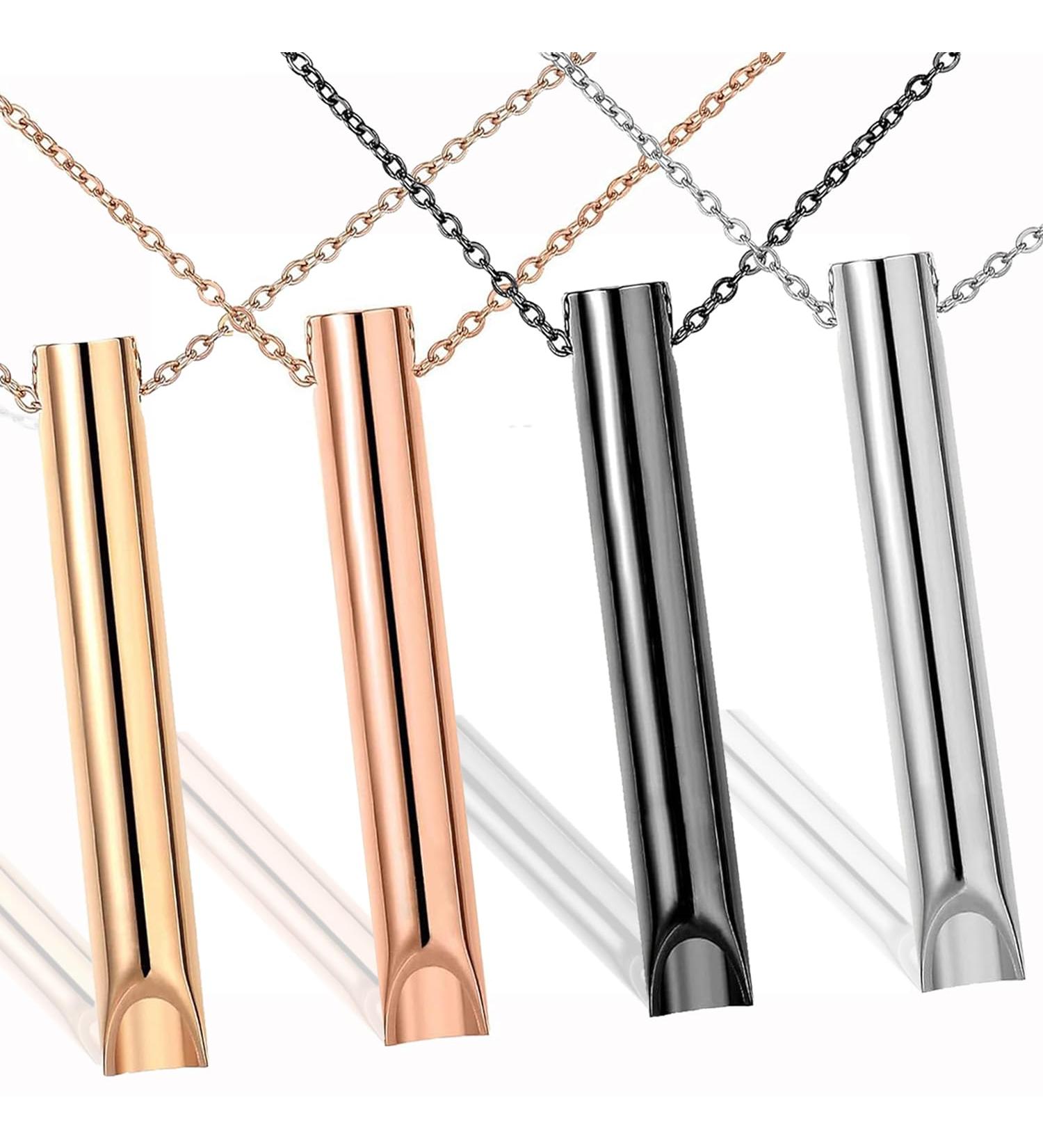 4 Pcs Meditation Breathing Necklace Anxiety Necklace Relieve Stress and Anxiety Breathing Exercise Device Necklace for Women Men Anxiety Relief Items for Stress Relief Calming Down Relax Panic Attack - Buy Online on GoSupps.com