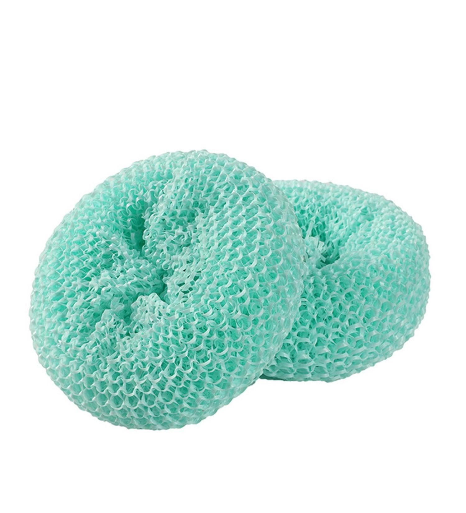 Reusable Washing Up Sponges & Kitchen Sponge Non Scratch Scourers Sponge Cleaning Sponge Non Stick Round Mesh Scourers Extra Scouring Ball for Dish Washing Cleaner Pan Pots Lake Blue - Buy Online on GoSupps.com