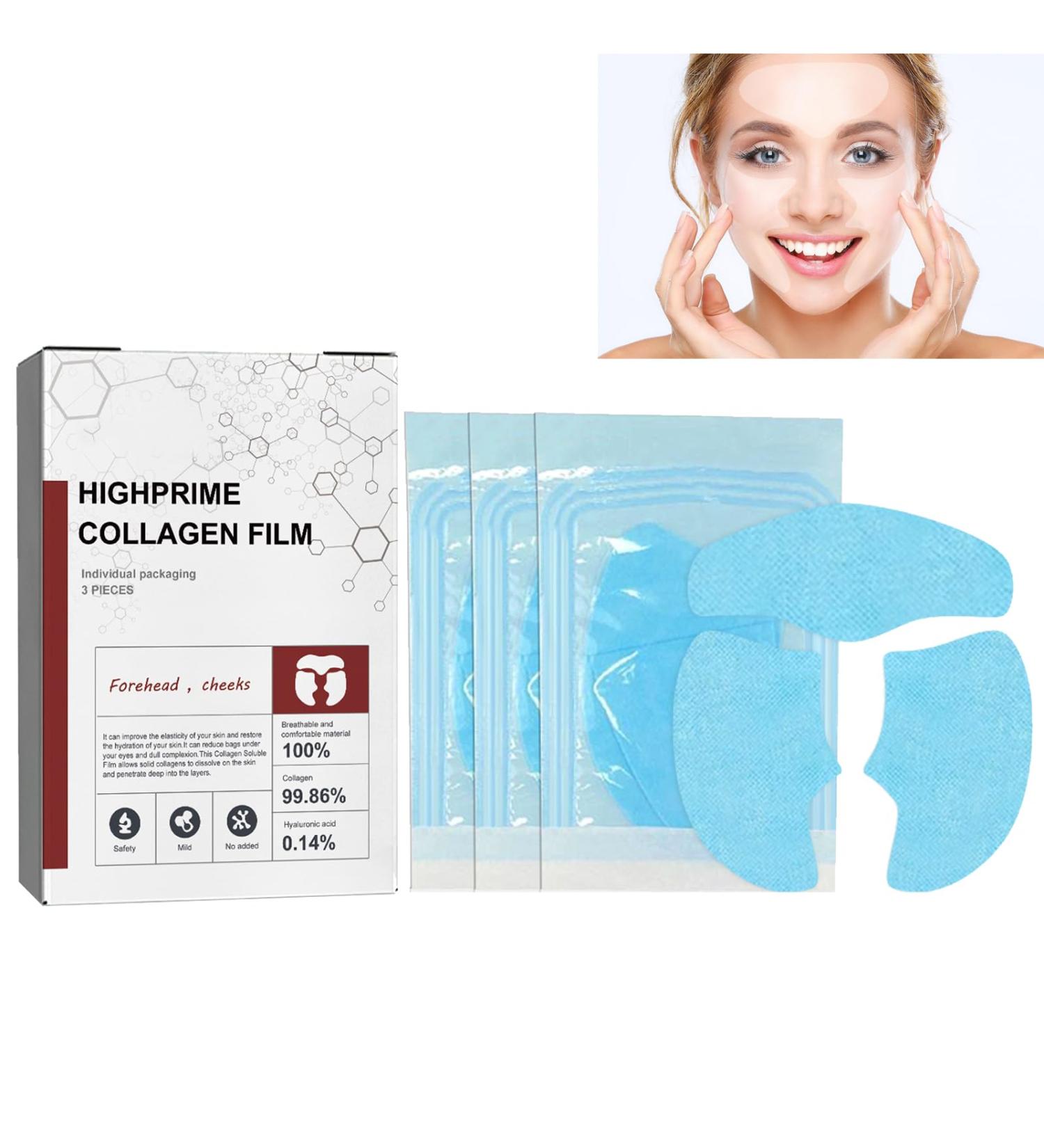 KOAHDE Collagen Facial Patches Collagen Face Mask Collagen Face Sheet Patch Skin Care Facial Patch Forehead Patches for Wrinkles Soluble Collagen Moisterizing Mask Collagen Anti-Aging Face Masks - Buy Online on GoSupps.com