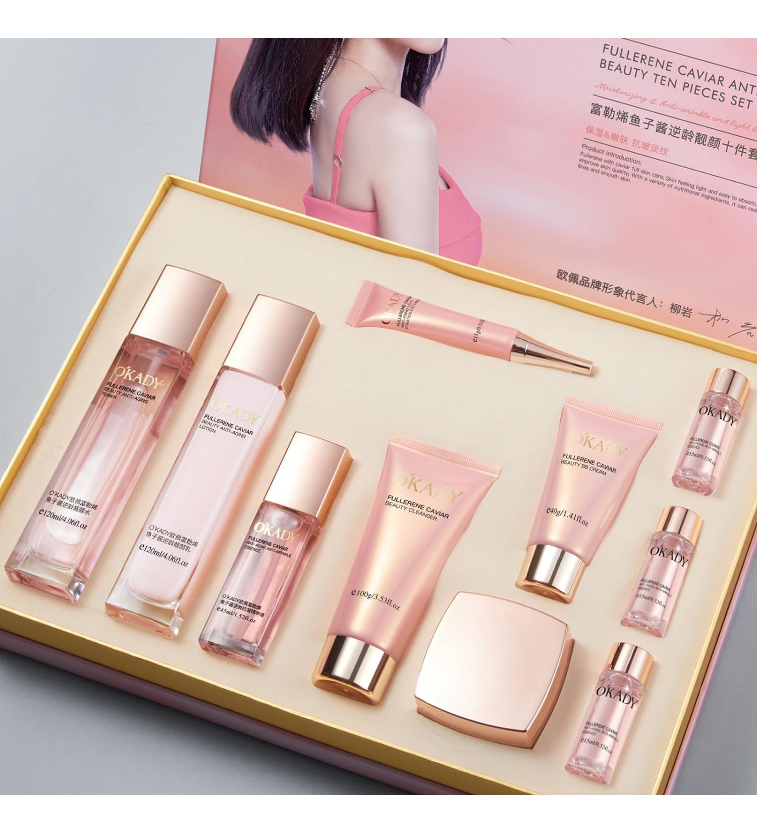 Anti Aging Skin Care Set For Women Moisturizing Rejuvationg Skin Care For Women Daily Skin Care Routine (10 Pieces) - Buy Online on GoSupps.com