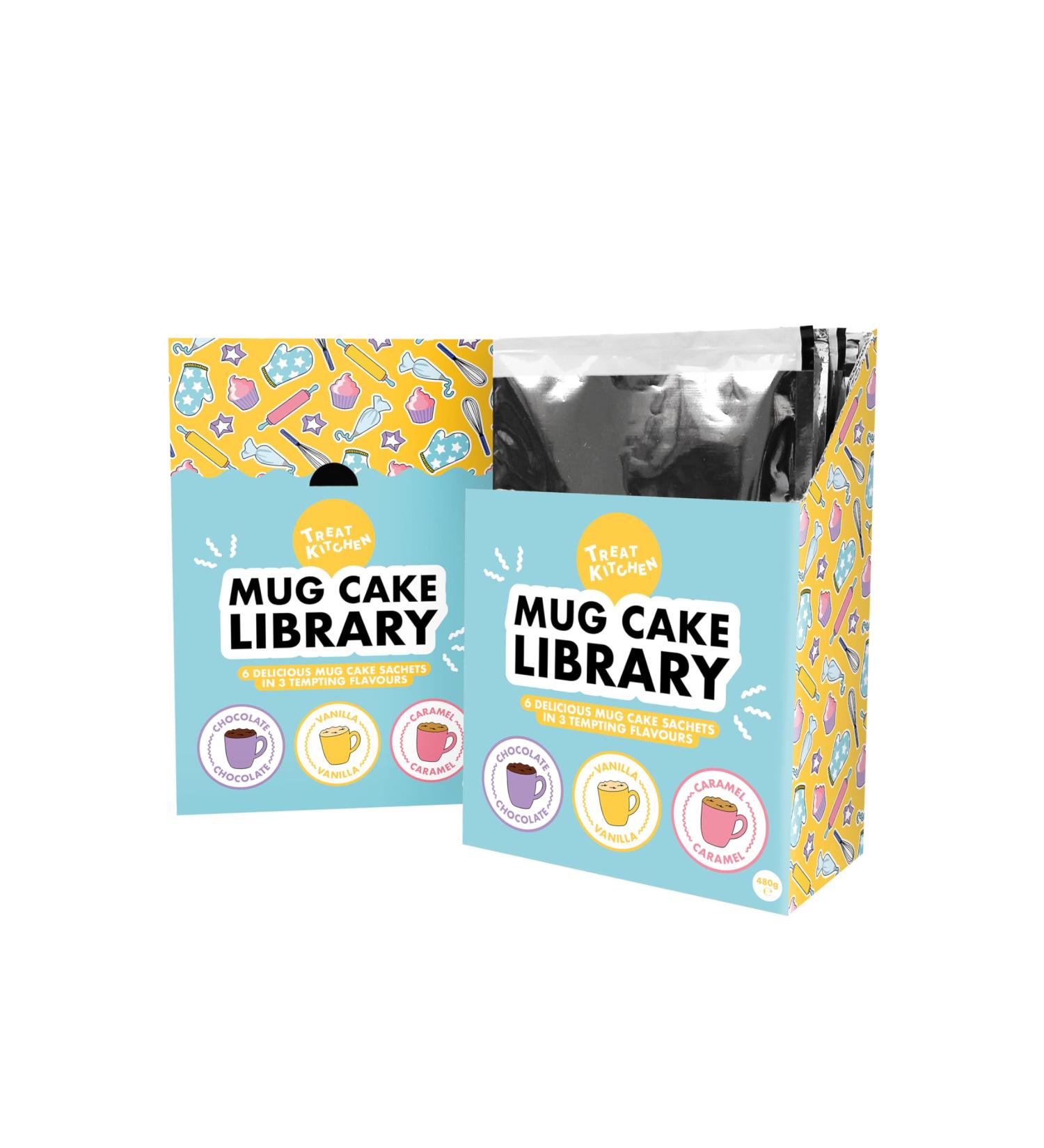 Mug Cake Library pack of 6 3 different falvours easy to make cake microwave pudding cake mixes for baking suitable for kids baking 3 flavours - Buy Online on GoSupps.com