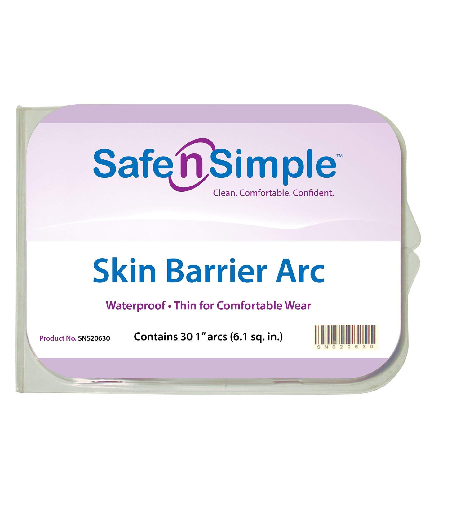 Safe n Simple Skin Barrier Arc SNS20630 (Box of 30)