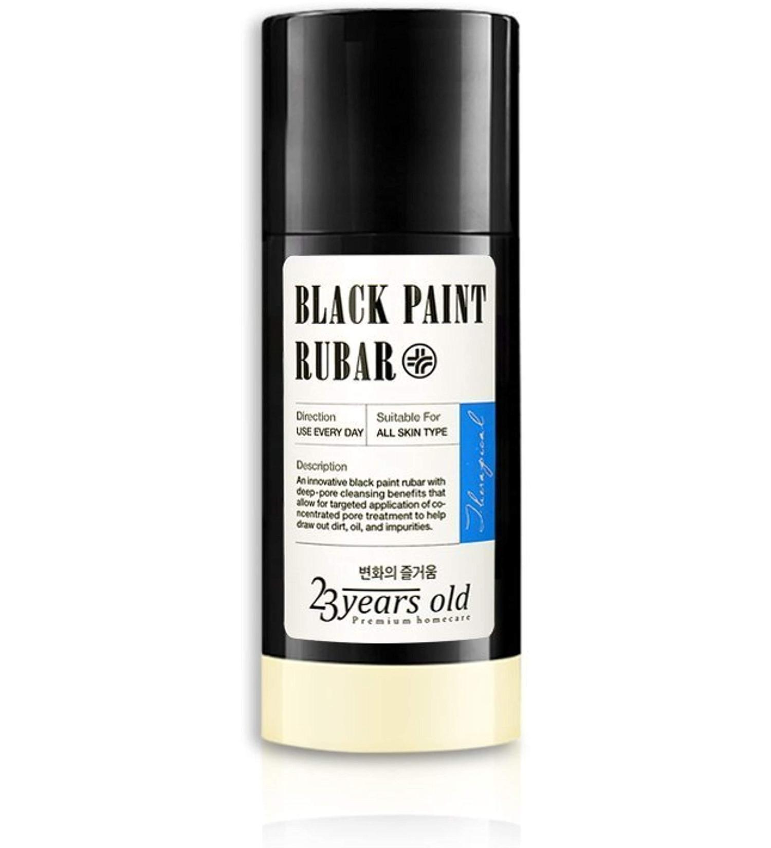 23 Years Old Black Paint Rubar(Zero Blackhead Bar) - A cleansing stick bar with charcoal to erase black and white heads (1.6 oz)
