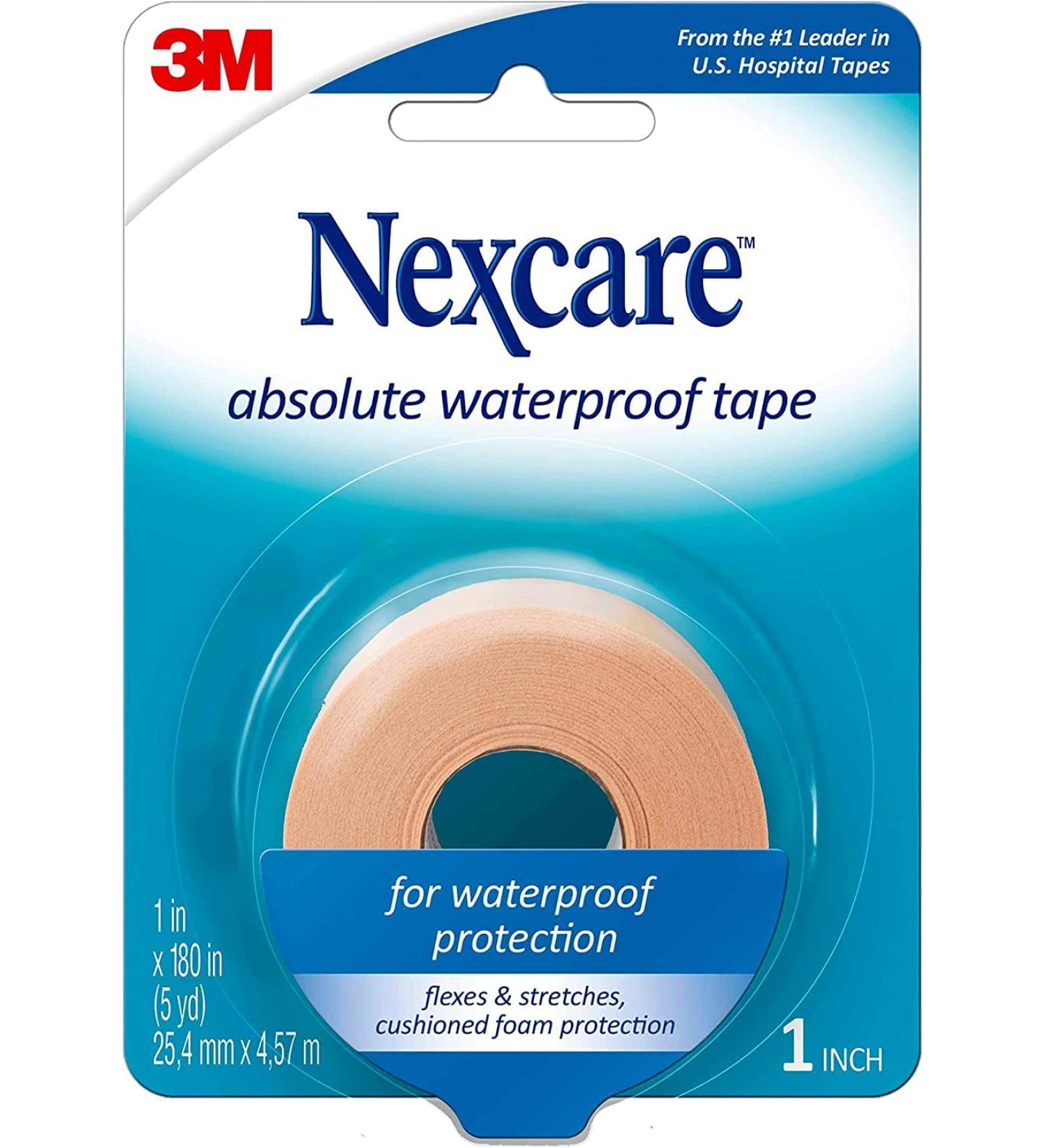 Nexcare Absolute Waterproof Tape 1 Inch X 5 Yards - Pack of 4 - Buy Online on GoSupps.com