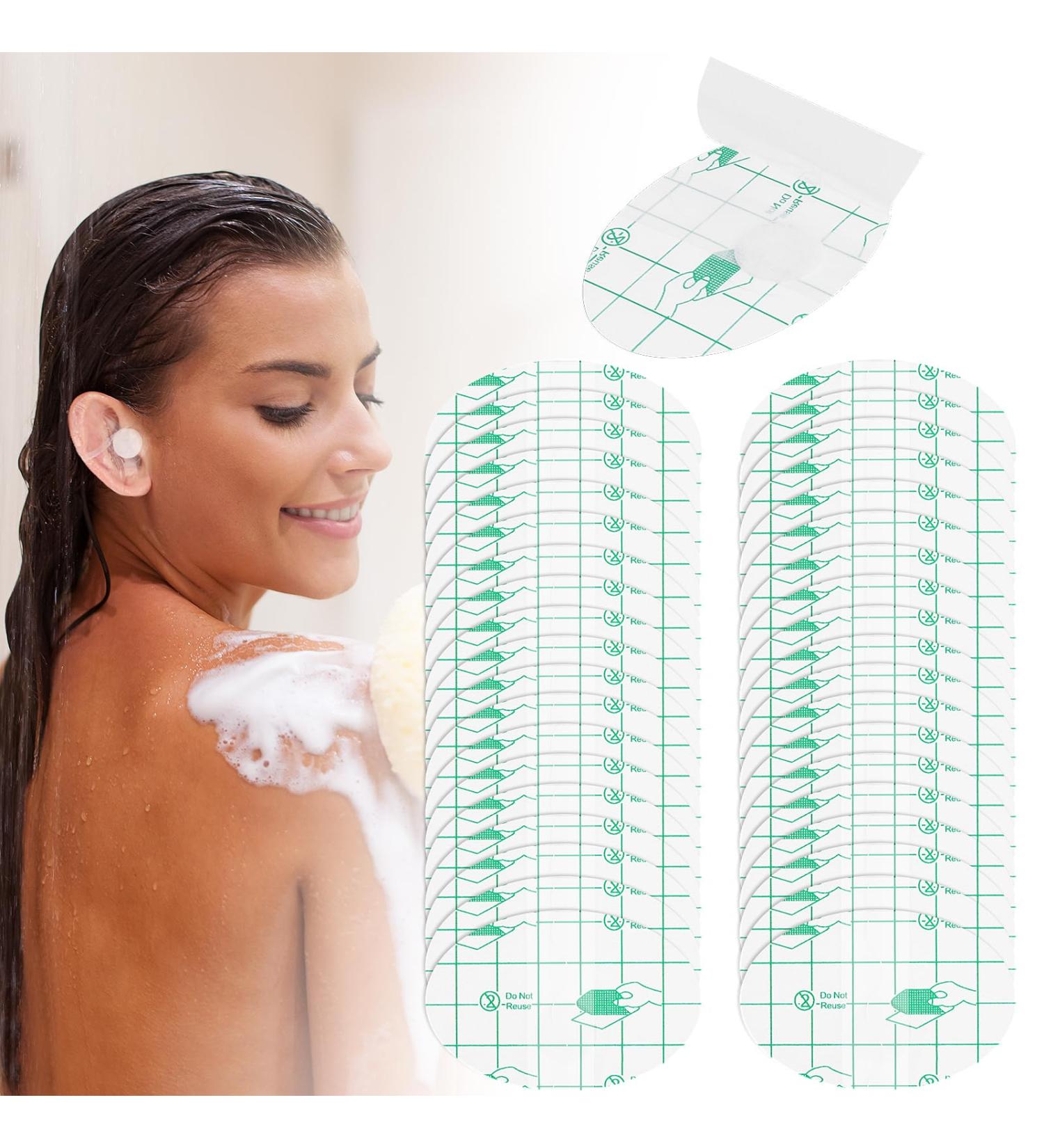 60 Pieces Waterproof Ear Covers & Stickers for Swimming Shower & Water Sports | Ear Protectors & Cotton Ear Plugs - Buy Online on GoSupps.com