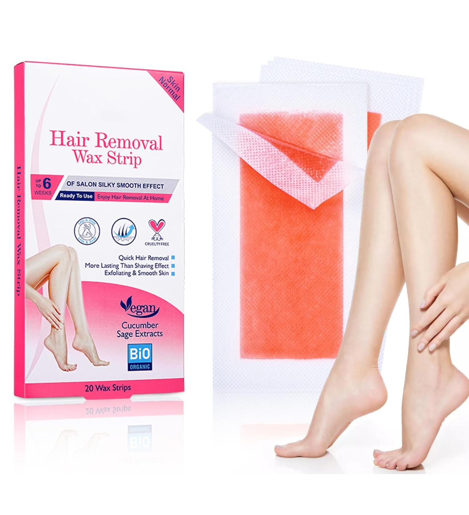 Buy Red Body Wax Strips for Easy Hair Removal | Painless Cold Wax for Face Arms & Legs - Buy Online on GoSupps.com