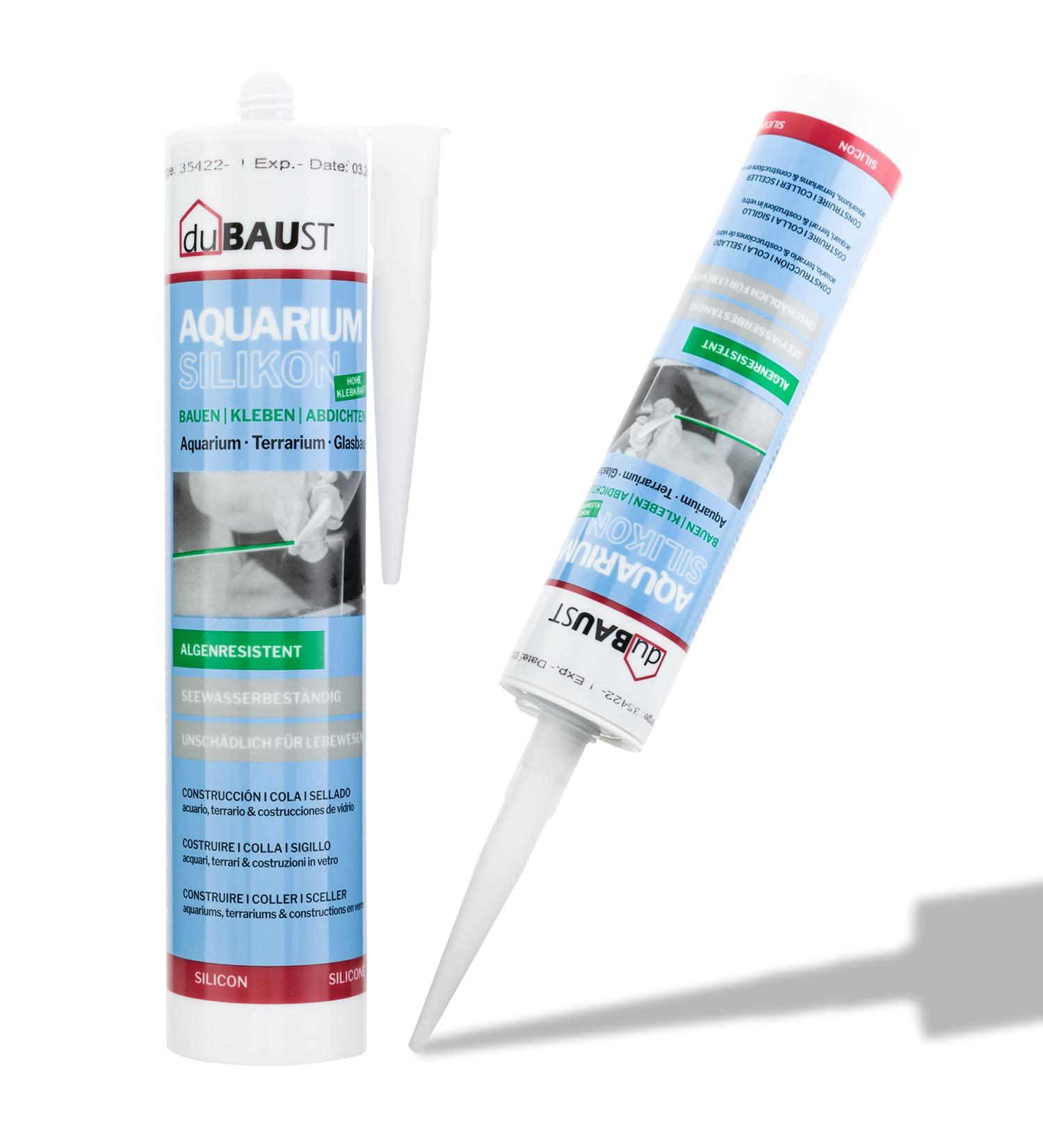 Dubaust Saq24 Aquarium Silicone 310ml - Best Black Adhesive for Freshwater & Saltwater Aquariums | Perfect for Terrarium Glass Constructions - Buy Online on GoSupps.com