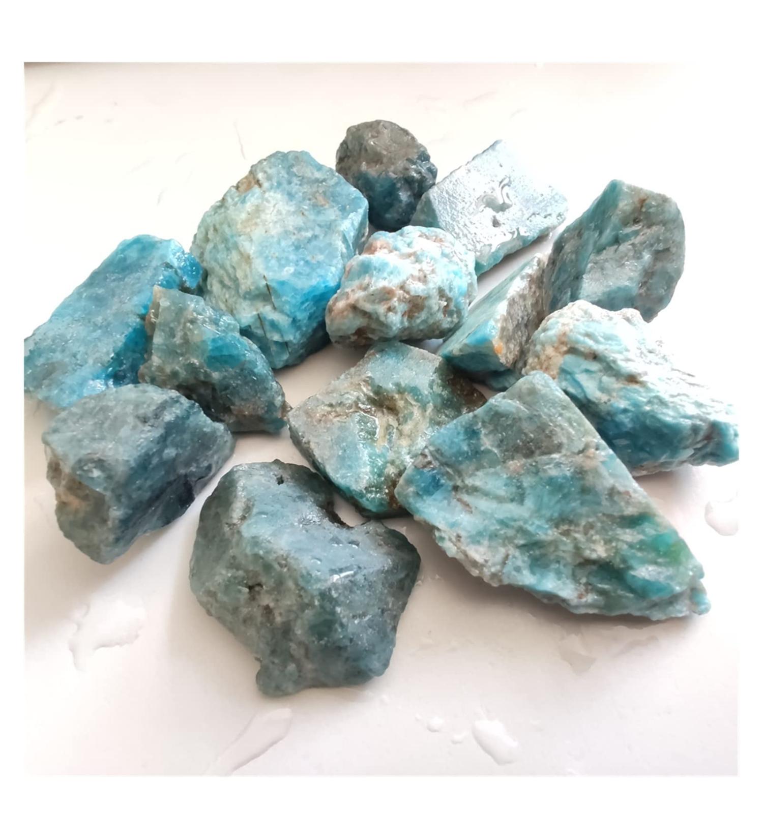1000g Natural Apatite Crystal Rough Raw Stone Rock Specimen Stone Jewelry Raw Materials Home Tank Decoration Full of Texture - Buy Online on GoSupps.com