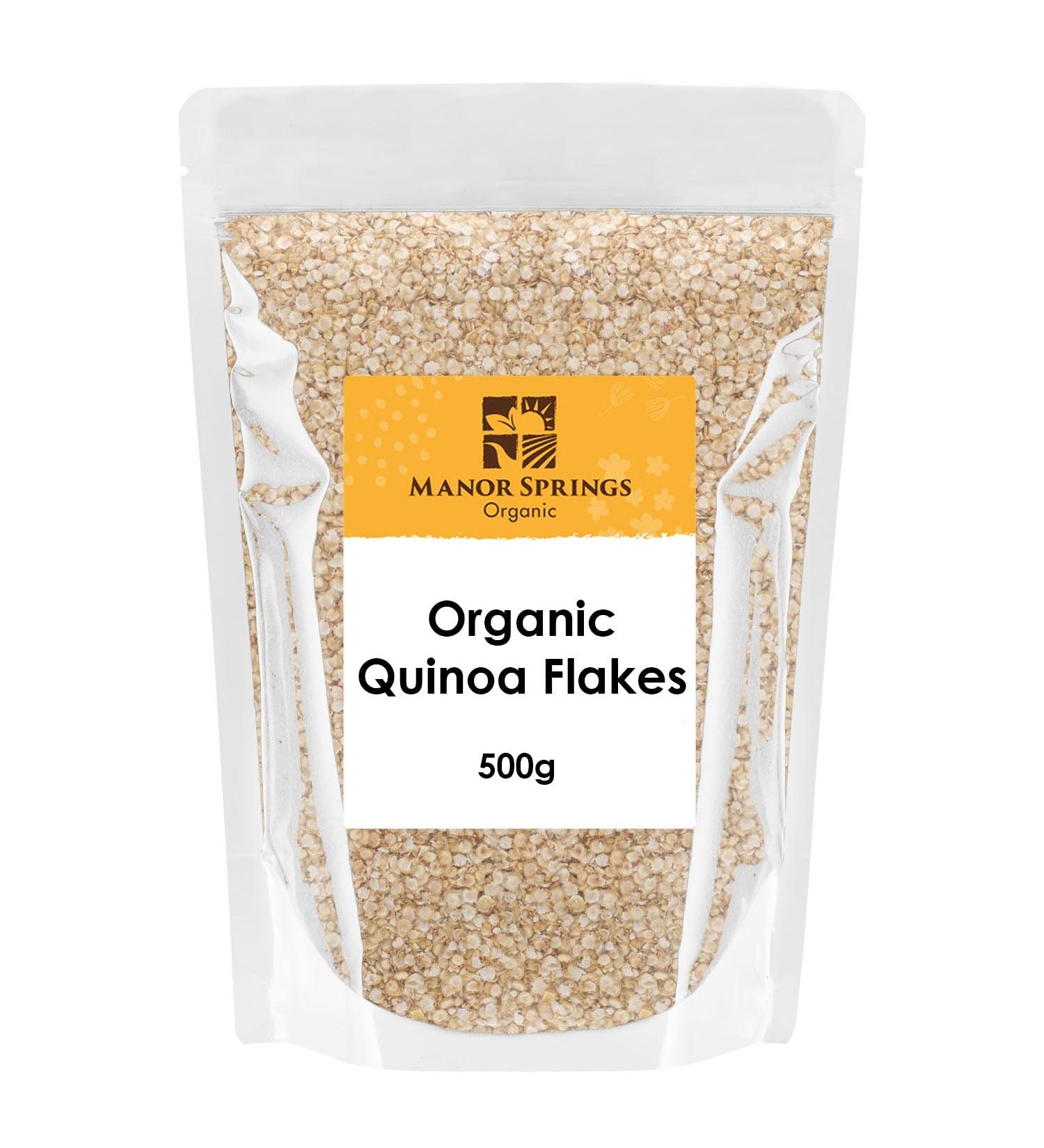 Organic Quinoa Flakes 500g by Manor Springs Organic - Buy Online on GoSupps.com