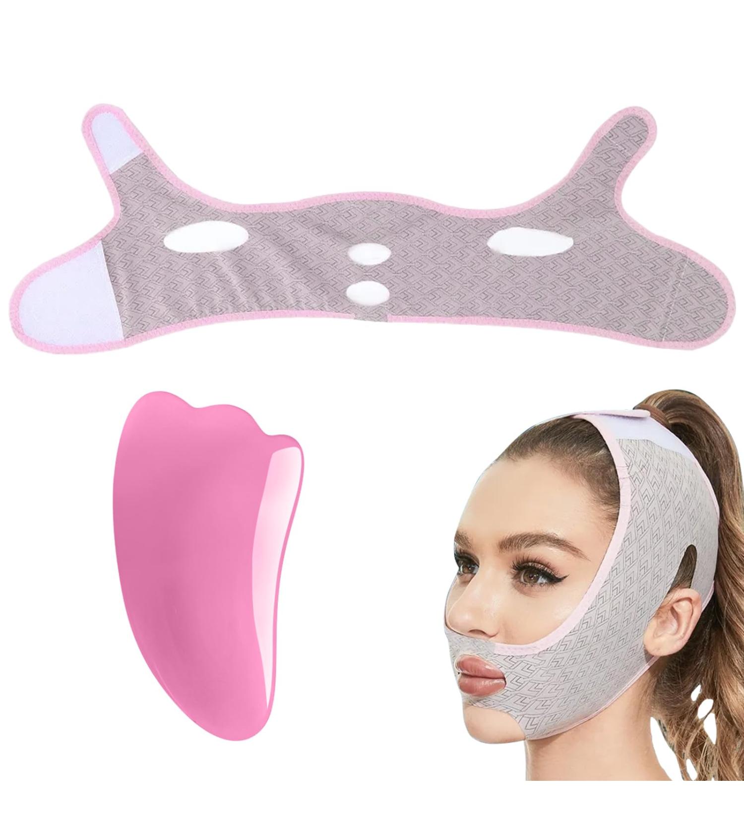 XdealCozyxc Reusable Chin Band V Shaped Face Lifting Band for Chin Nasolabial Folds - Buy Online on GoSupps.com