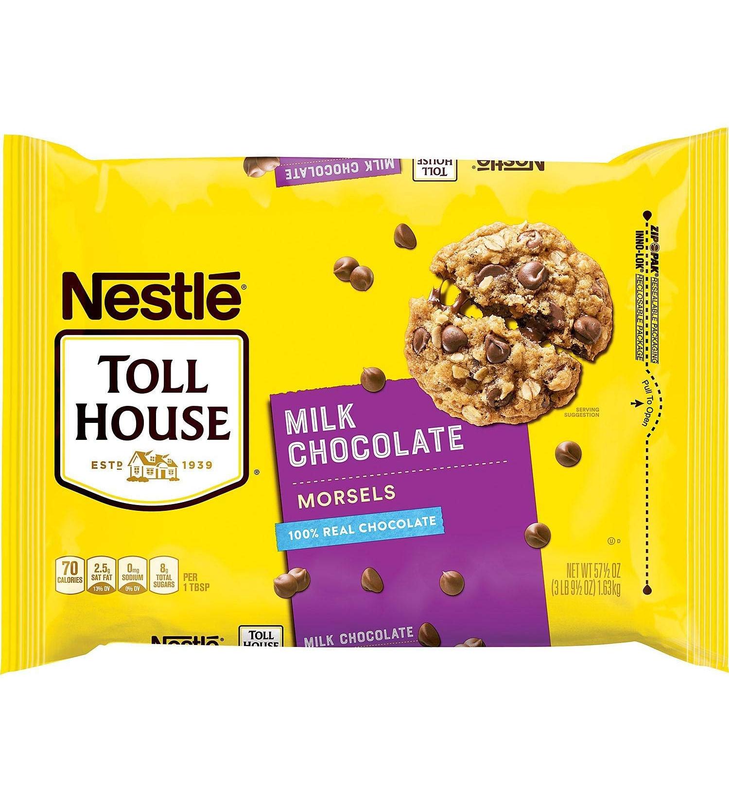 Nestle Toll House Milk Chocolate Morsels Chips - 3 lb Bag - Buy Online on GoSupps.com