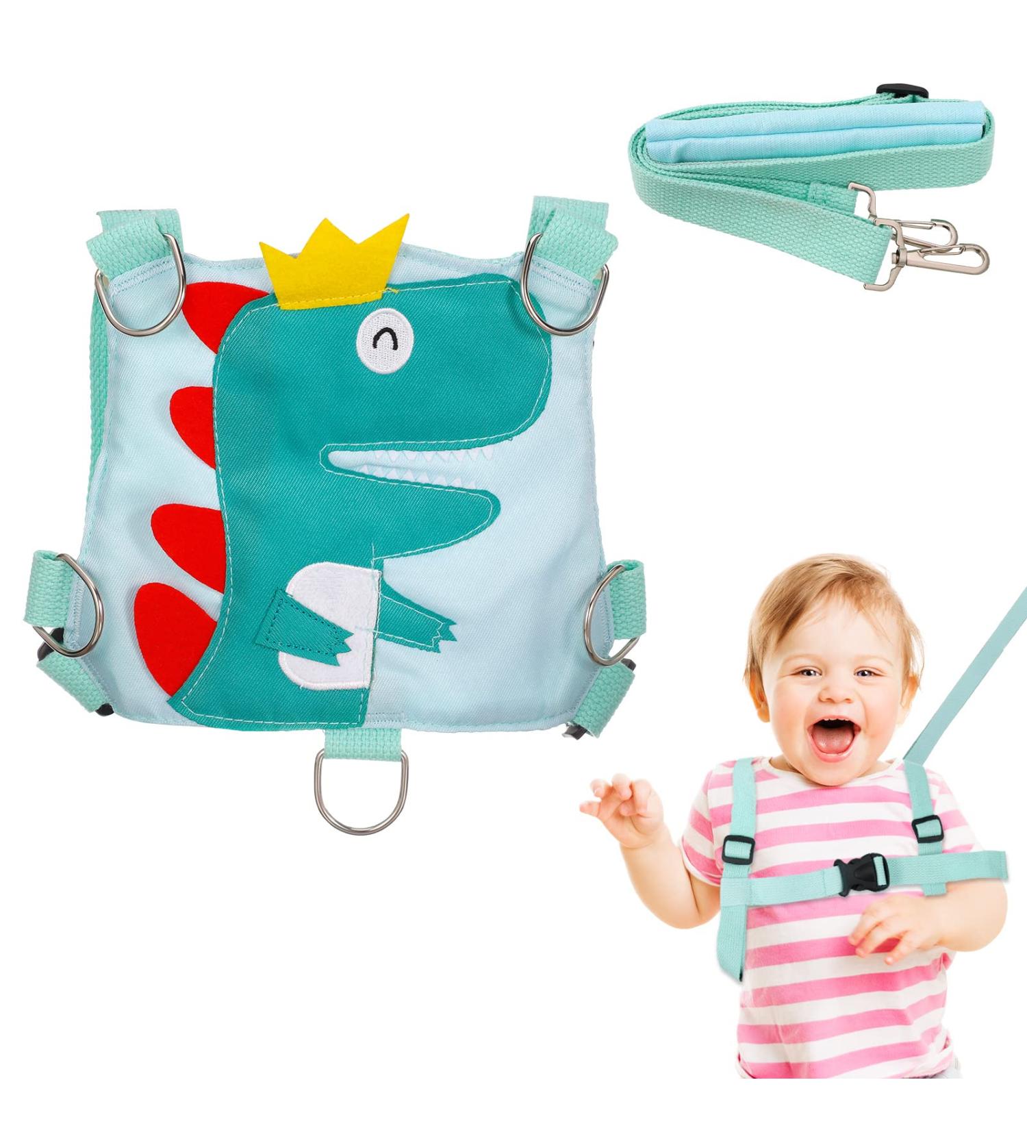 QINREN Toddler Dinosaur Safety Harness with Anti Lost Leash - Green | For Boys and Girls 1-5 Years - Buy Online on GoSupps.com