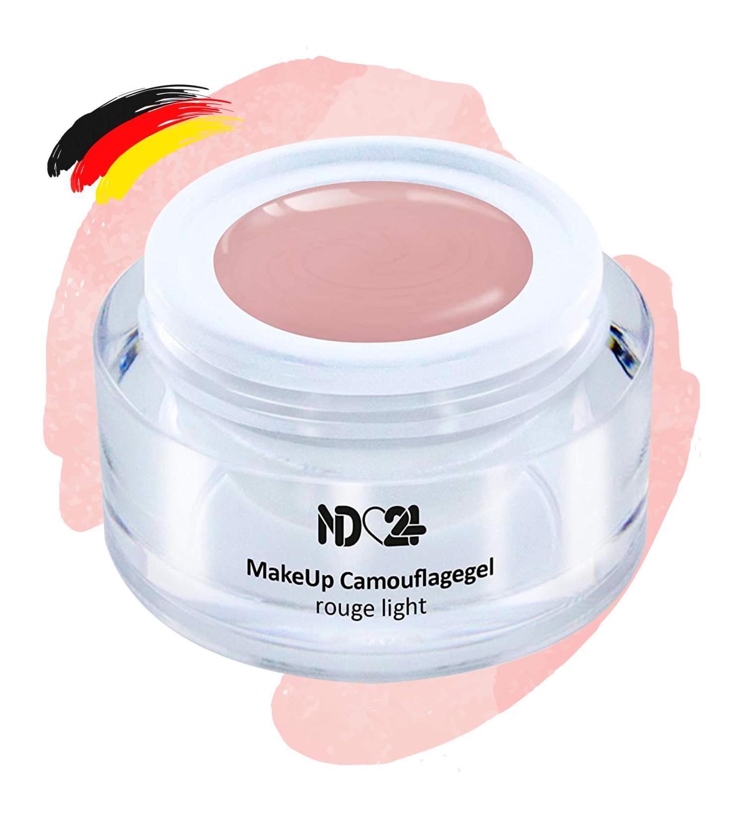 ND24 Naildesign Camouflage Gel - Vegan Cover Gel for Geln gel & Baby Boomer Nails - Made in Germany (5ml | Rouge Light) - International Shipping Available - Buy Online on GoSupps.com