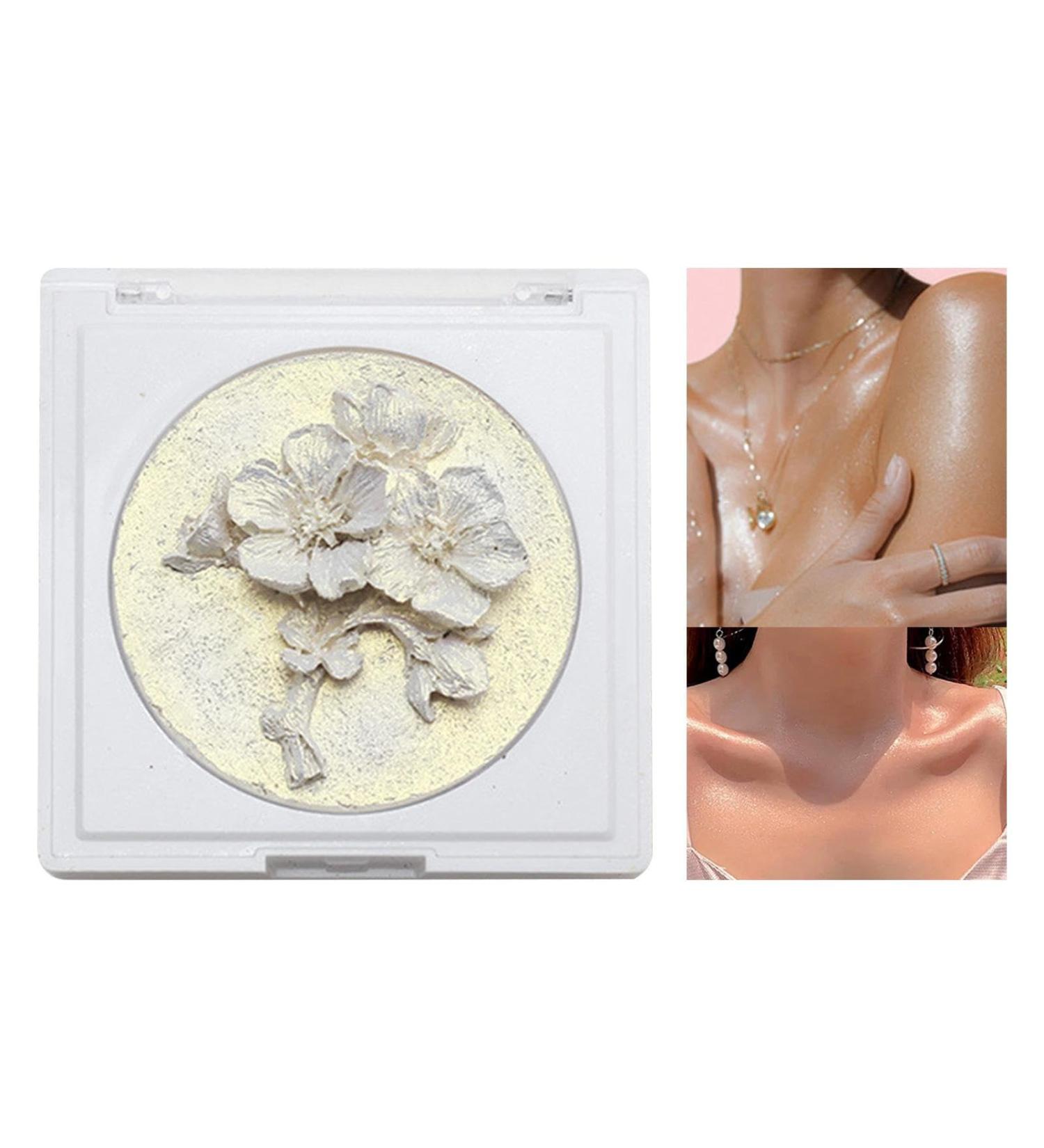 Make up Highlighter - Highlighter Palette Bronzer Powder | 3D Plum Blossom Long-Lasting Highlighter Powder Face Highlighter Illuminator 0.7 Oz Highlight Makeup Shakven 02# - Buy Online on GoSupps.com