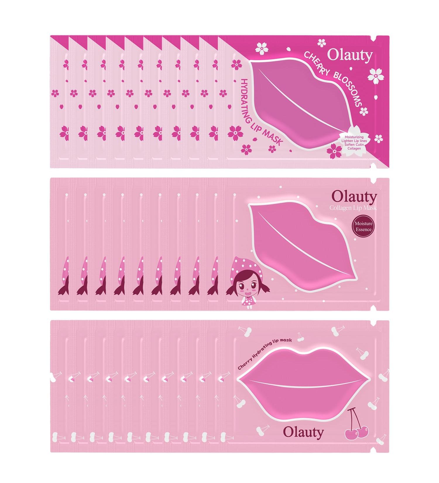 Eakroo Collagen Crystal Pink Lip Masks - 30 Pairs for Moisturizing Exfoliating and Plumping Dry Cracked Lips | Effective Lip Care Gel Pads - Buy Online on GoSupps.com