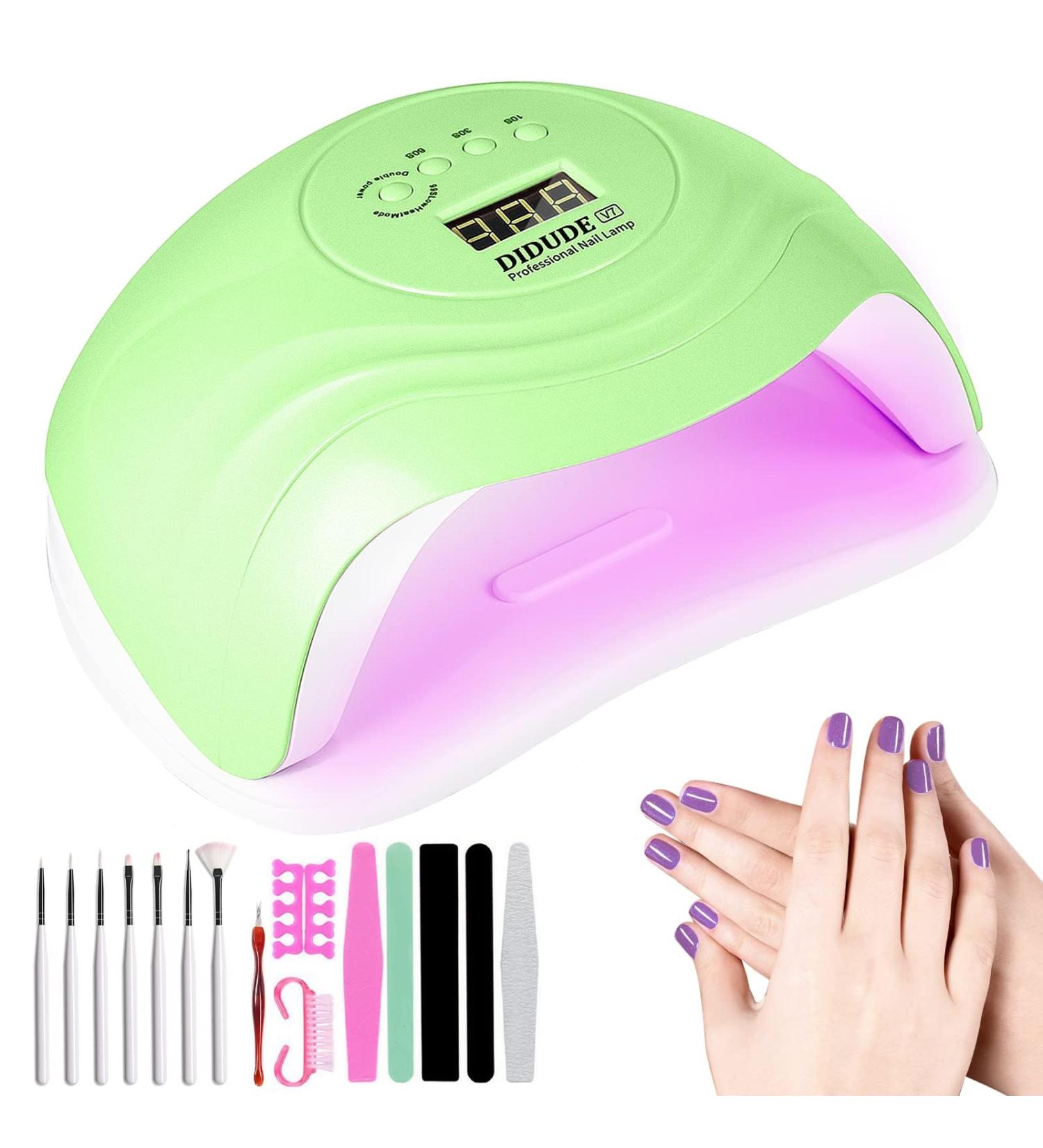 Didude 168W LED UV Nail Lamp - Professional Nail Dryer with Smart Sensor & 4 Timers | Ideal for All Gel Types at Home Salon - Buy Online on GoSupps.com