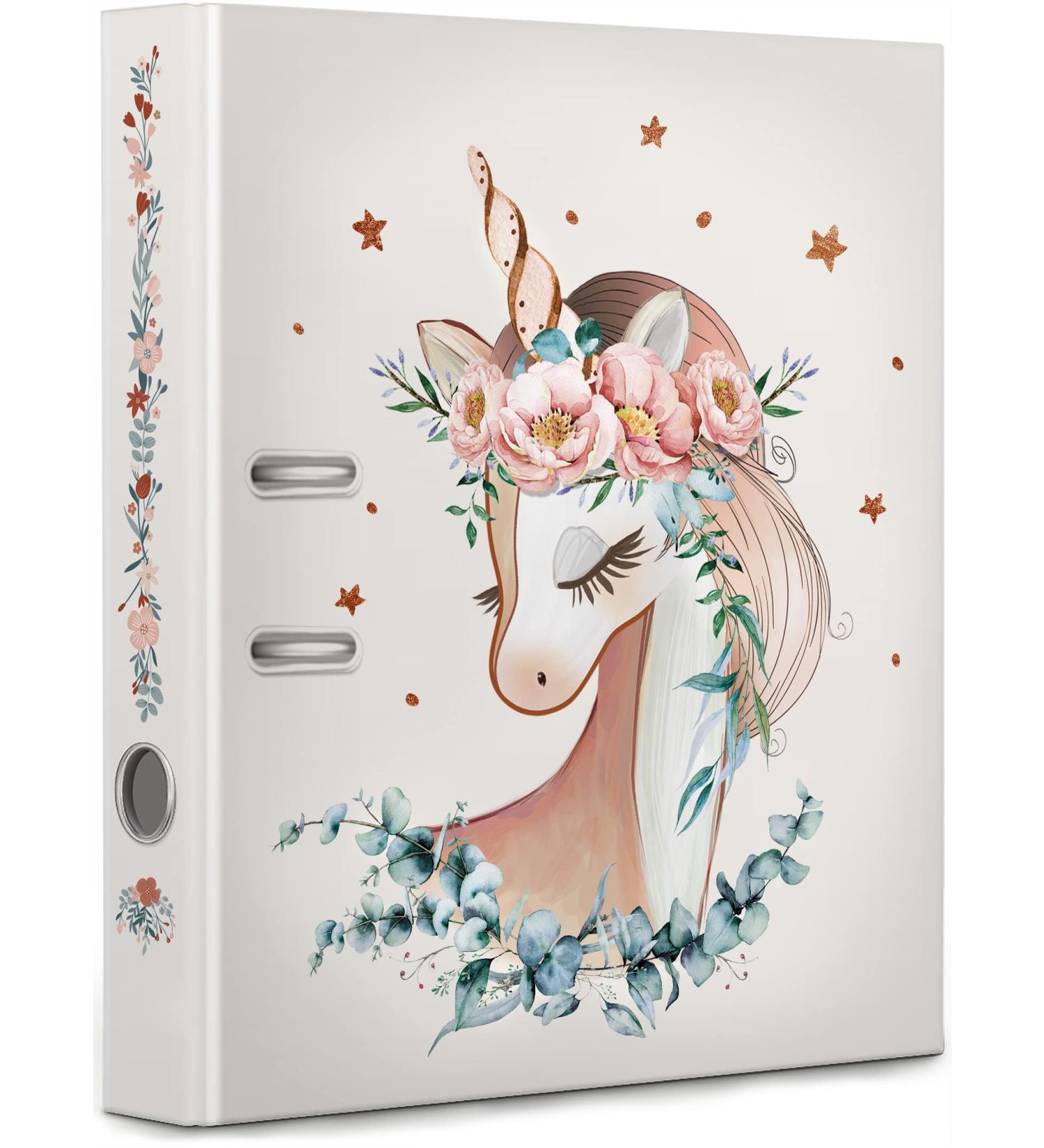 Unicorn Folder Girls School Nursery - Children's Gift Portfolio Horse Pink | Holds 350 Sheets - Buy Online on GoSupps.com