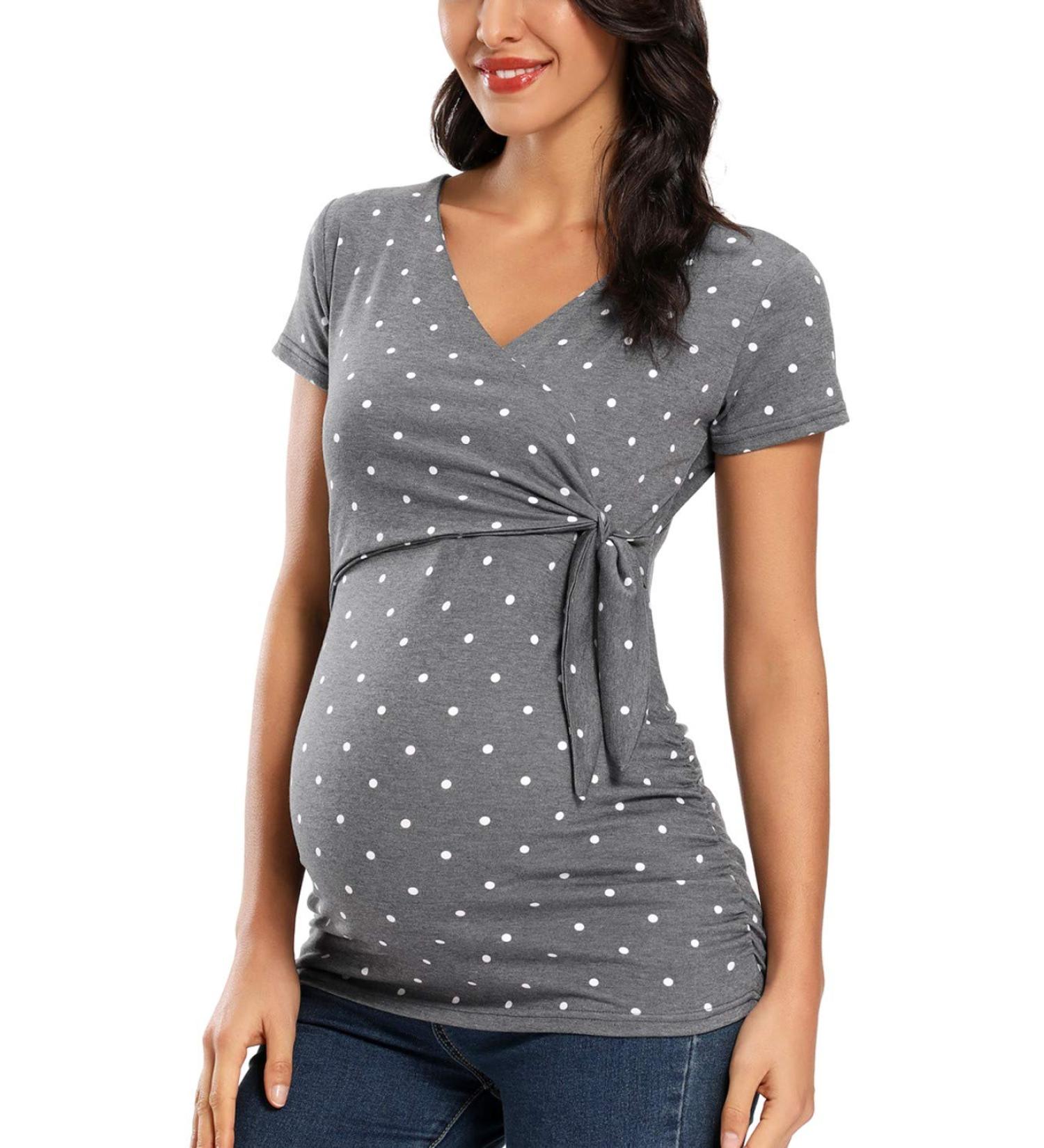 Love2Mi Maternity Breastfeeding Top - Long Sleeve V-Neck XL Floral 45-Short - Buy Online on GoSupps.com