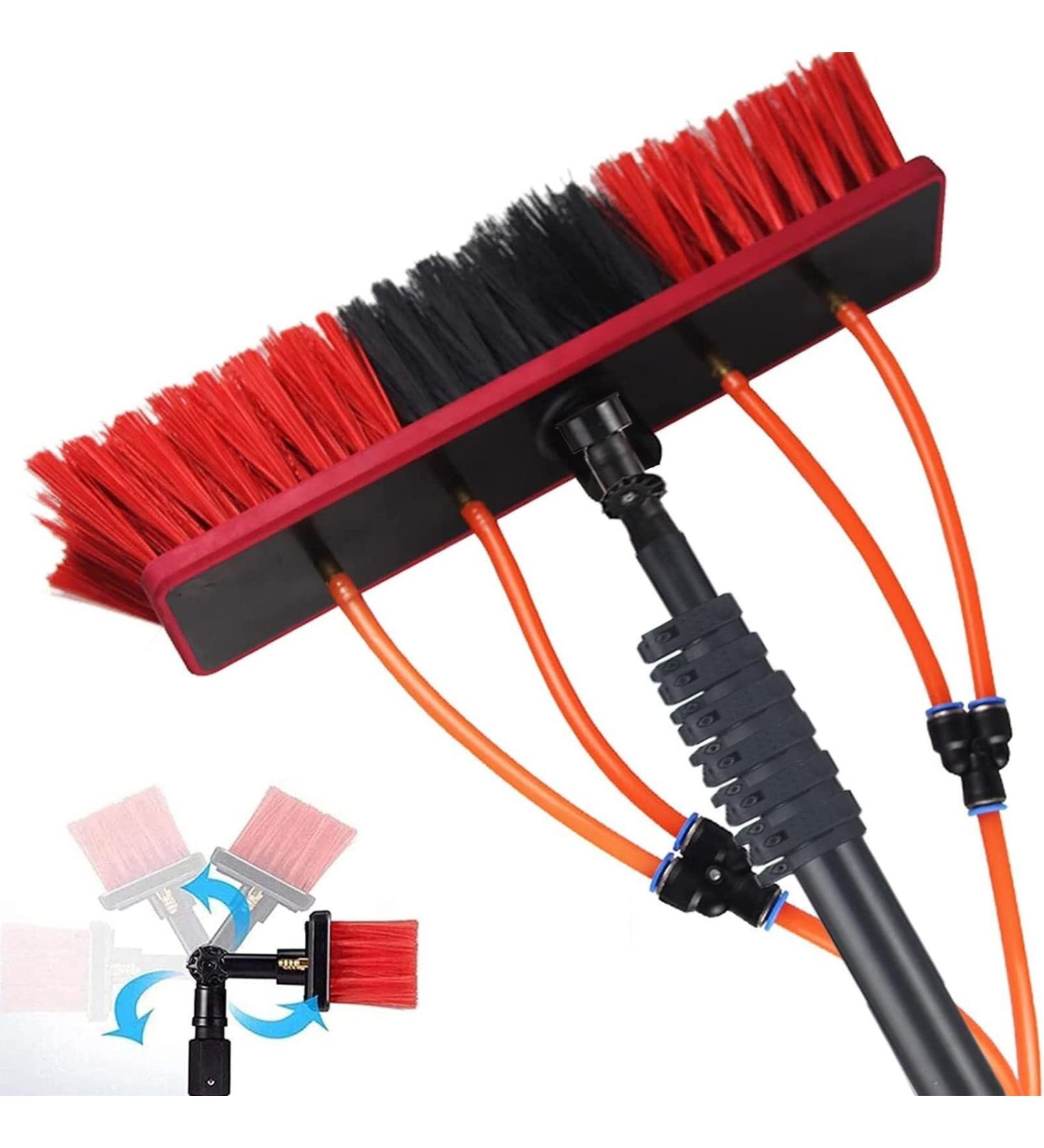 Water Fed Pole Kit Window Cleaning Pole Water Fed Telescopic Brush/Extendable Cleaner Conservatory Roof Suitable for Car Indoor Outdoor High Windows (5.4m/18ft 55cm) - Buy Online on GoSupps.com