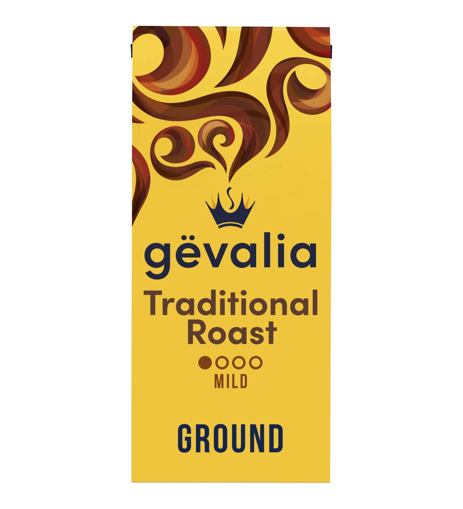 Gevalia Kaffe Traditional Roast Mild Ground Coffee 340g Bag - Buy Online on GoSupps.com