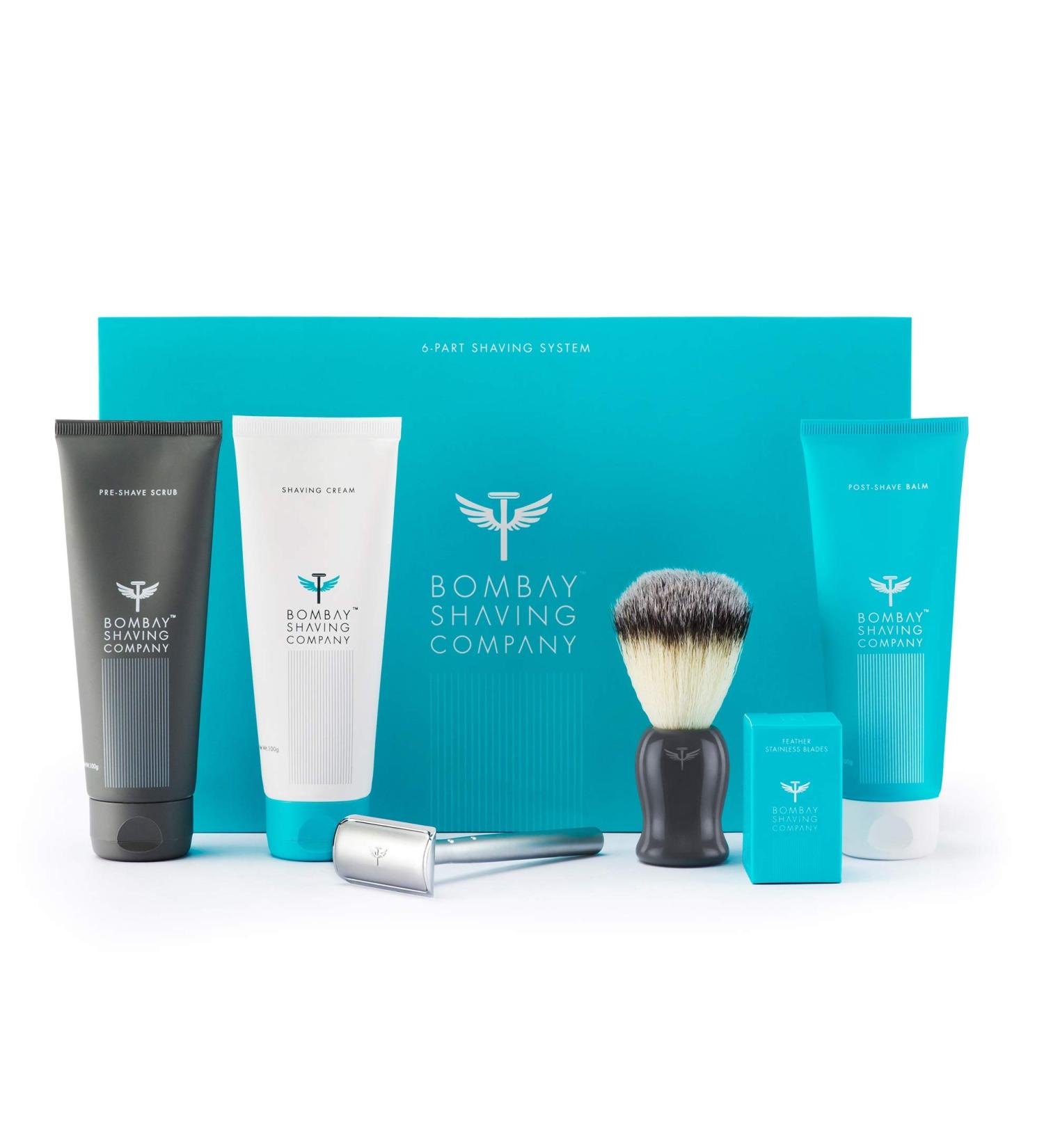 Complete Shaving Kit - Safety Razor Blades Brush & Cream | Perfect Gift for Men - Quality Grooming Essentials - Buy Online on GoSupps.com