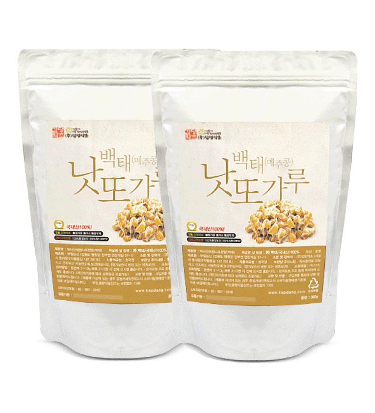 Soybean Natto Powder 2 Pack - 100% Natural Nattokinase, Freeze-Dried Fermented Food, Vitamin K2 - 21.1oz(600g) - Buy Online on GoSupps.com