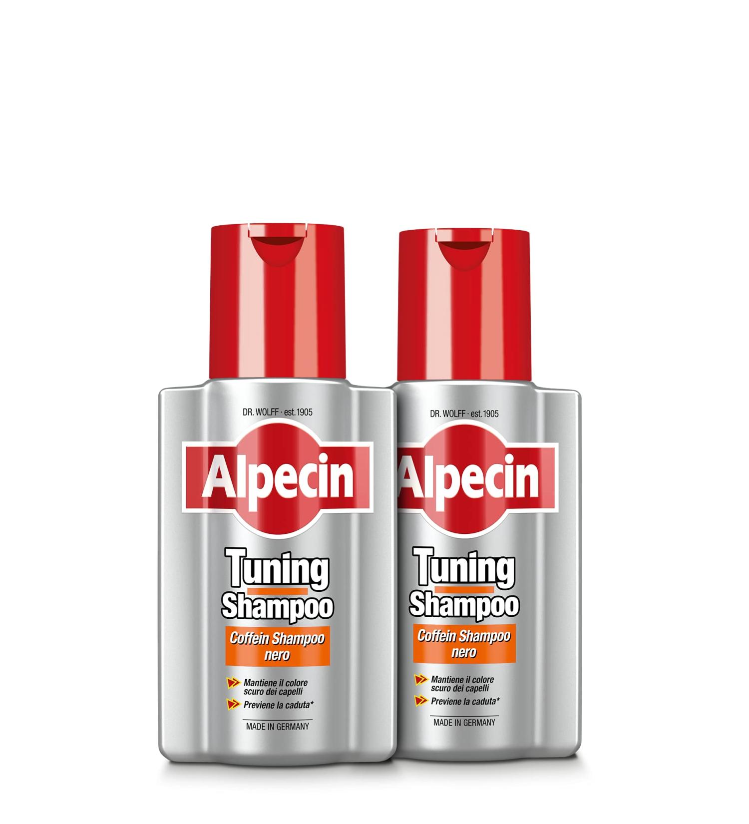  Alpecin Alpecin Tuning Caffeine Shampoo 2 x 200 ml | Treatment that preserves dark hair colour and promotes natural growth for men - Buy Online on GoSupps.com