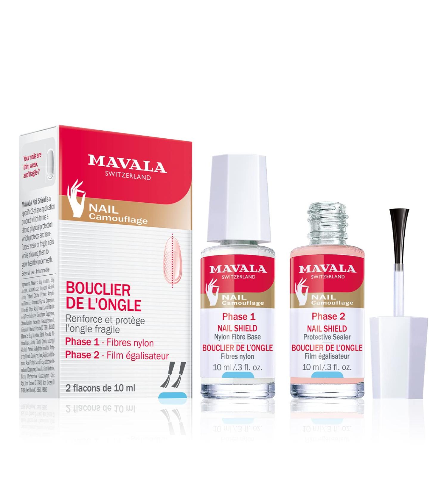 Mavala Nail Shield 2 Count - Clear Nail Strengthener and Growth Treatment - Buy Online on GoSupps.com