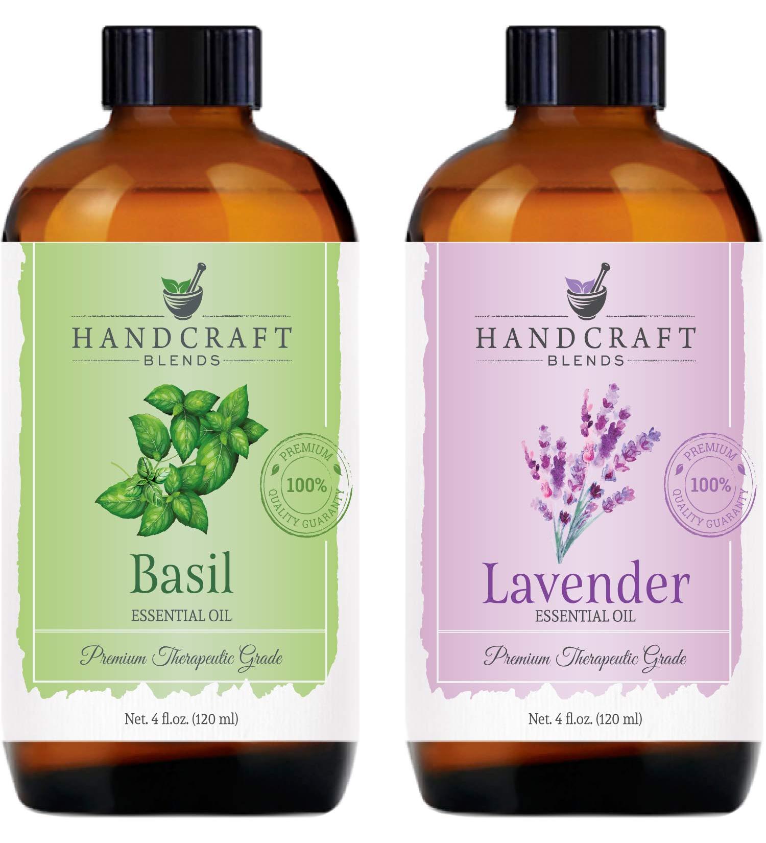 Pure Basil Essential Oil - 100% Natural Therapeutic Grade - 4 Fl Oz with Dropper - Buy Online on GoSupps.com