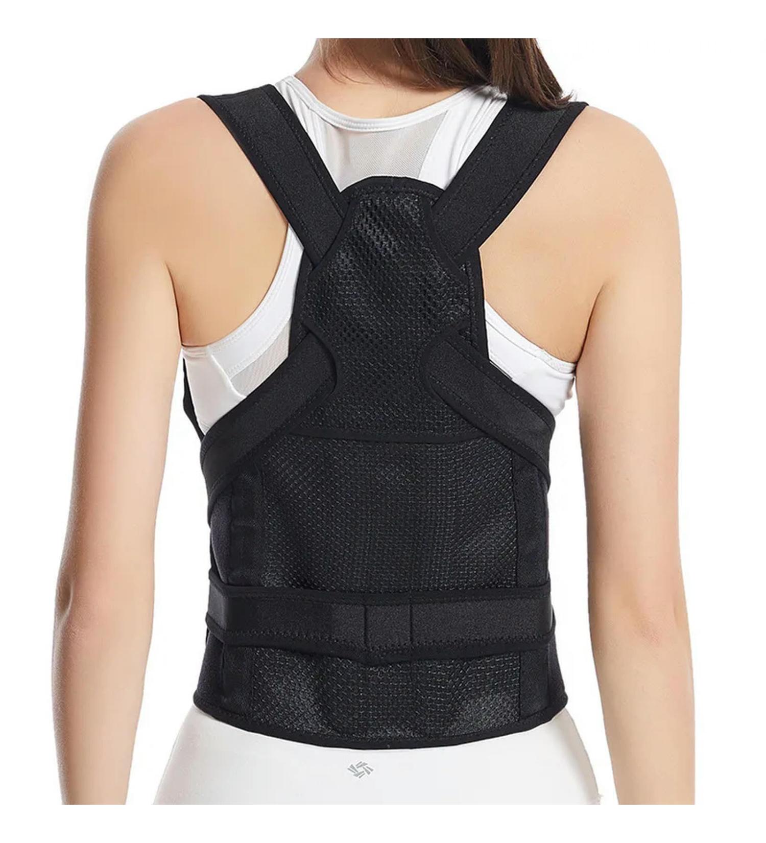 Usable Shoulder Brace Clavicle Support Back Pain Posture Corrector Hunchback Correction Back Brace for Women Men Black L - Buy Online on GoSupps.com