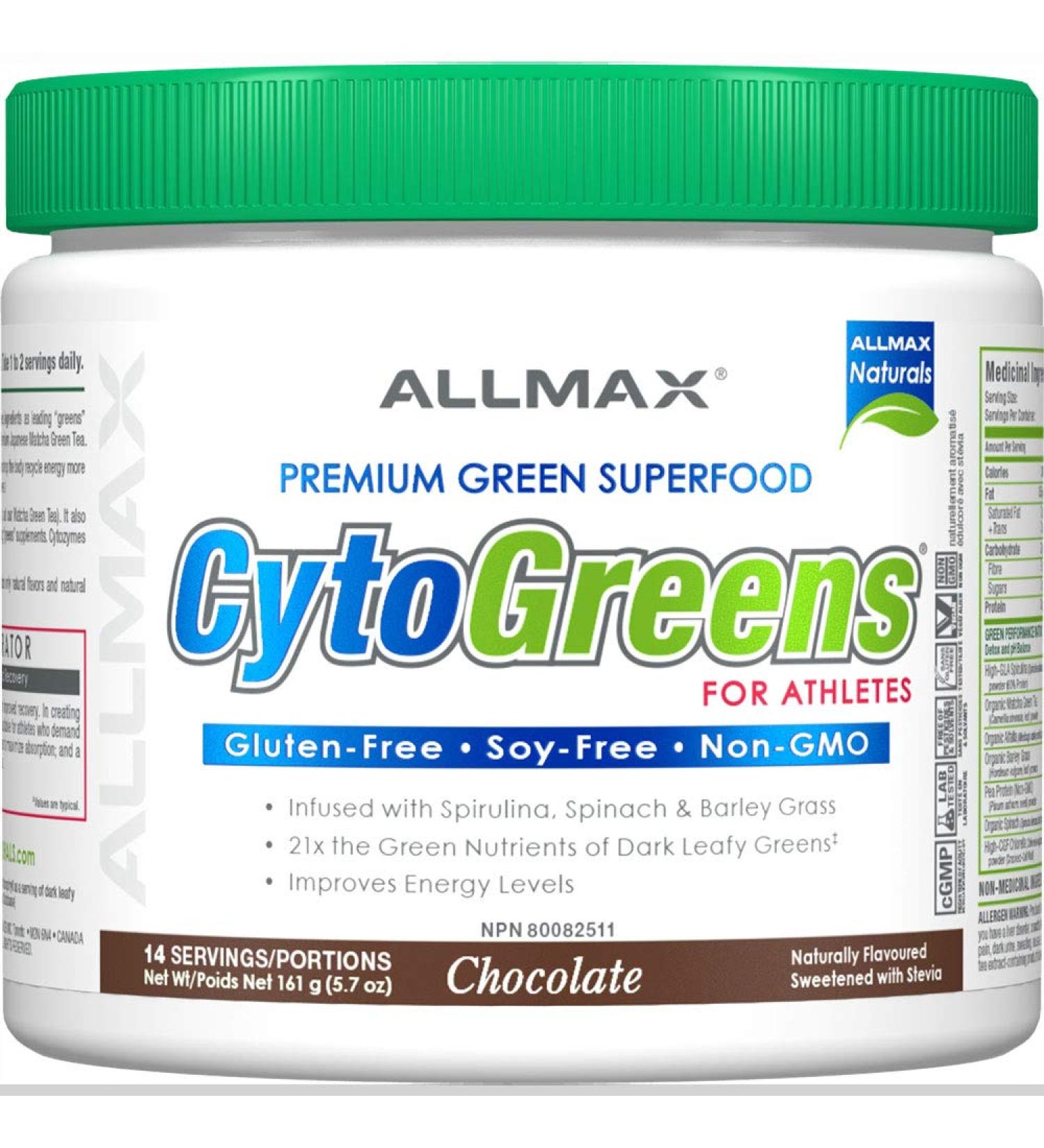 ALLMAX CytoGreens - Chocolate - 14 serving 161 g (Pack of 1) - Buy Online on GoSupps.com