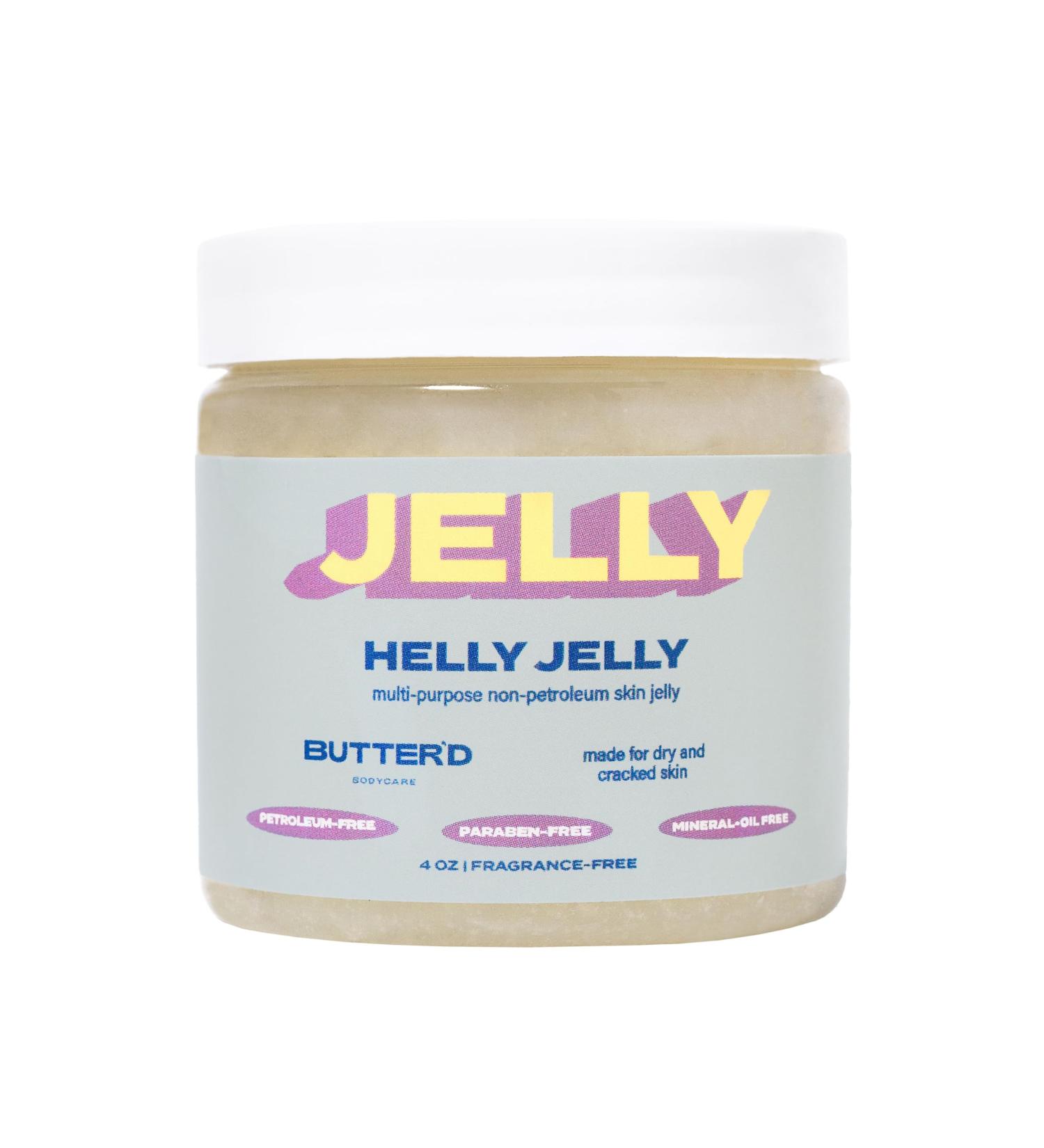 Butter d Bodycare Helly Jelly - Multipurpose Non-Petroleum Body Jelly & Skin Protectant with Castor Oil for Adults & Babies - 4 oz Hydrating Moisturizer - Buy Online on GoSupps.com
