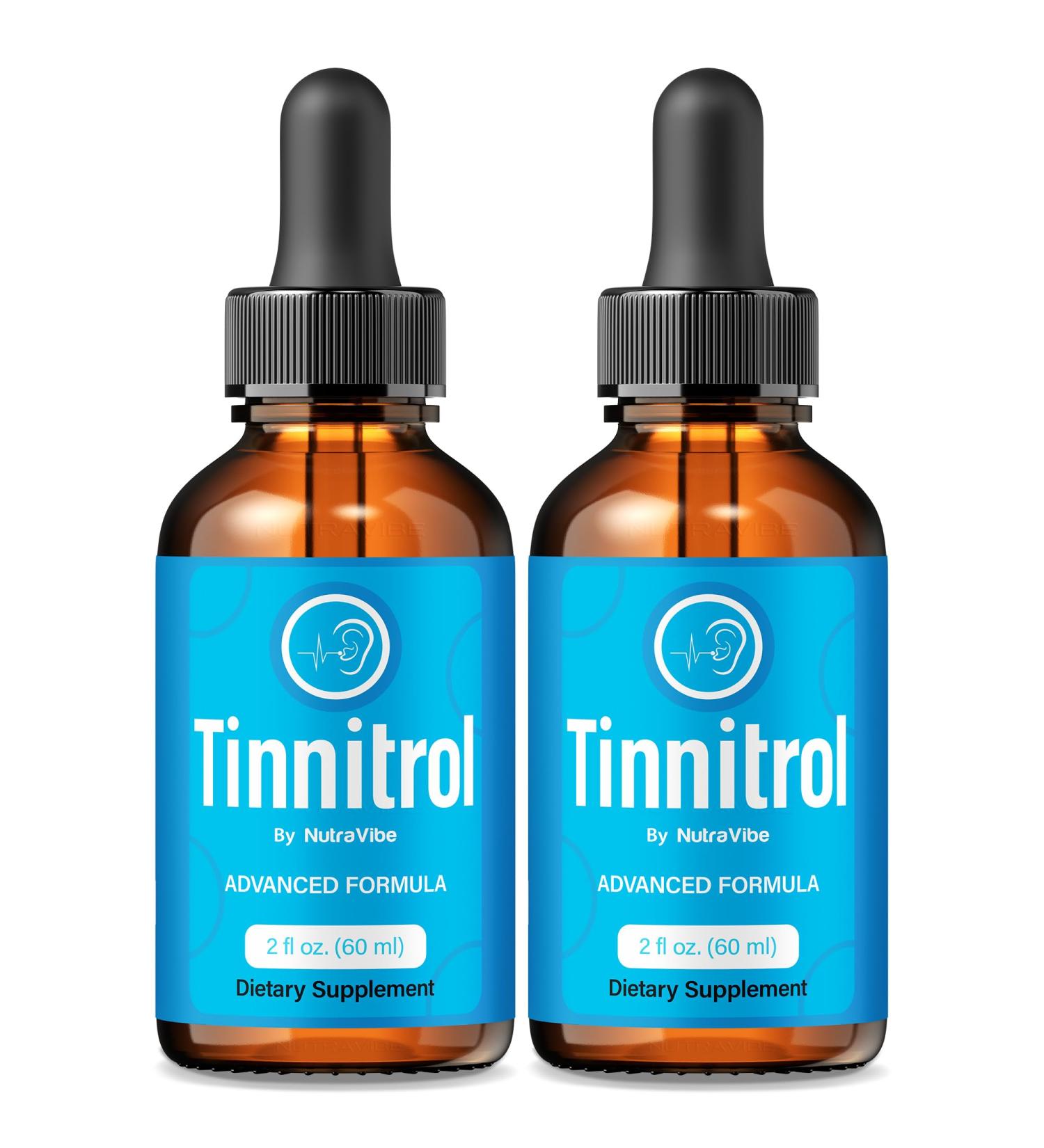 (2 Pack) Tinnitrol Original Hearing Support Drops with a Clean Plant-Based Formula for Ear Wellness Inner Balance & Daily Comfort | Easy-to-Use Liquid Dropper for Auditory Support (60 Servings) - Buy Online on GoSupps.com