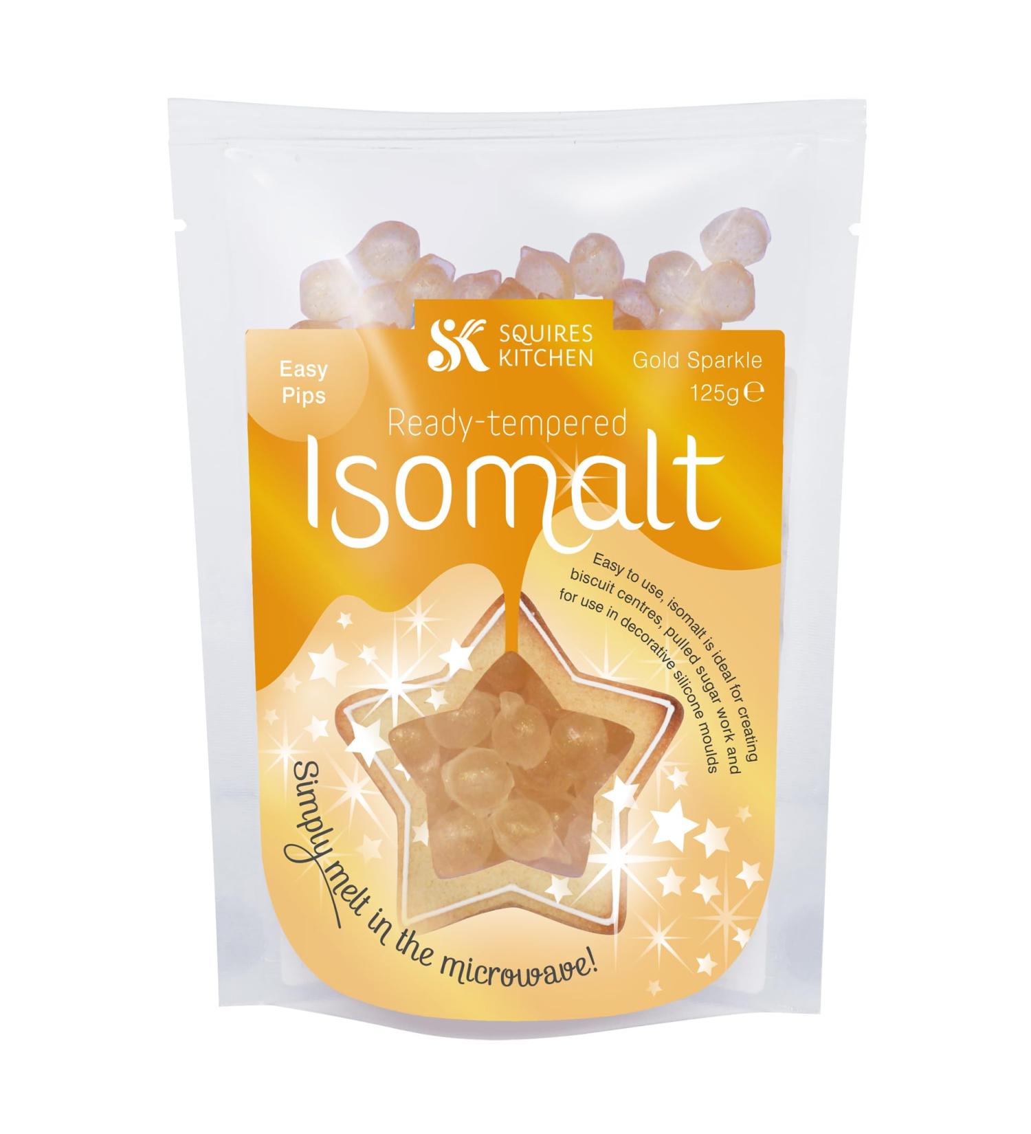 Squires Kitchen Gold Sparkle Tempered Isomalt - 125g