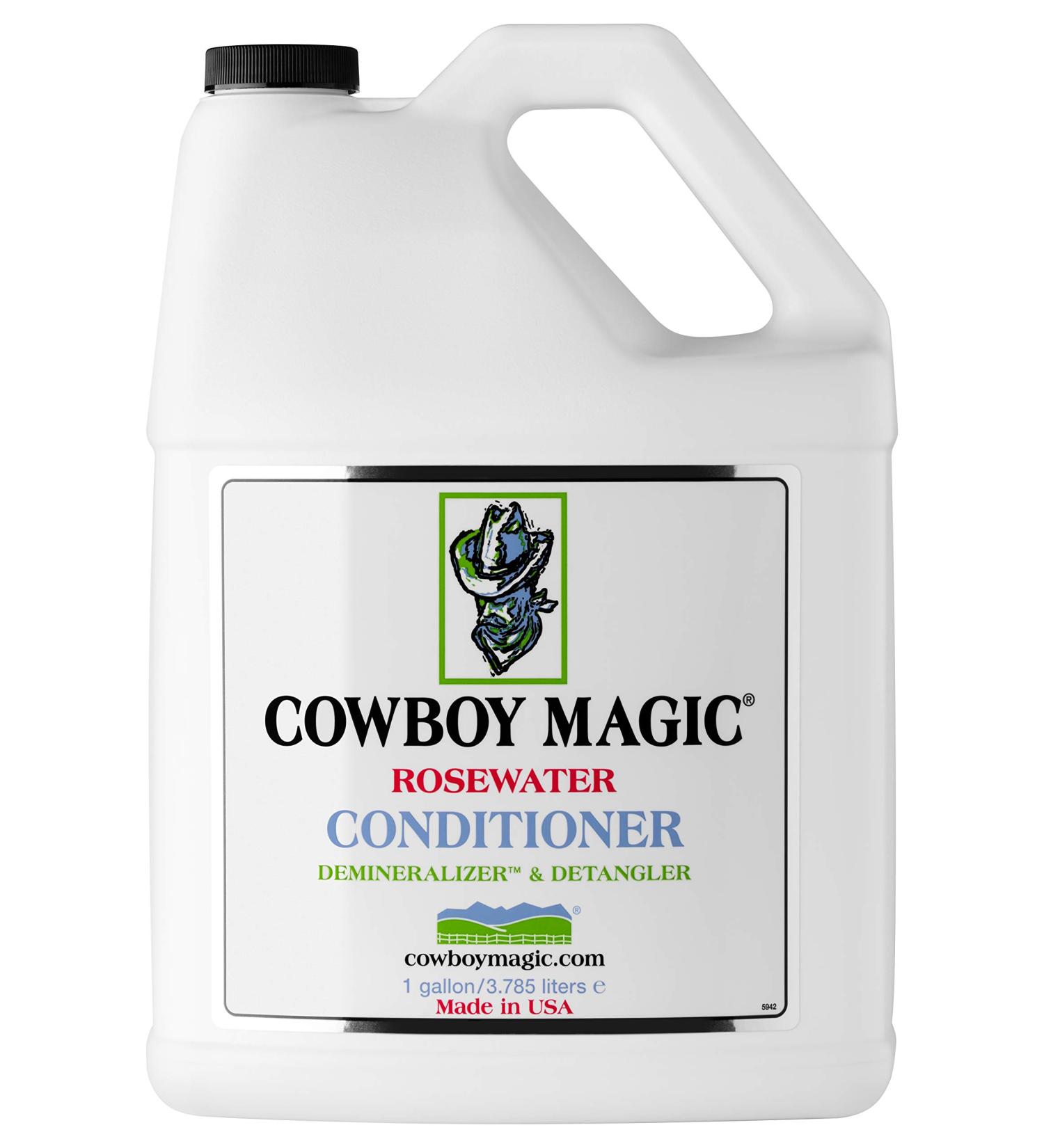 Cowboy Magic Rosewater Conditioner Gallon - Herbal Blend for Smooth & Silky Hair - 128 Fl Oz - Buy Online on GoSupps.com