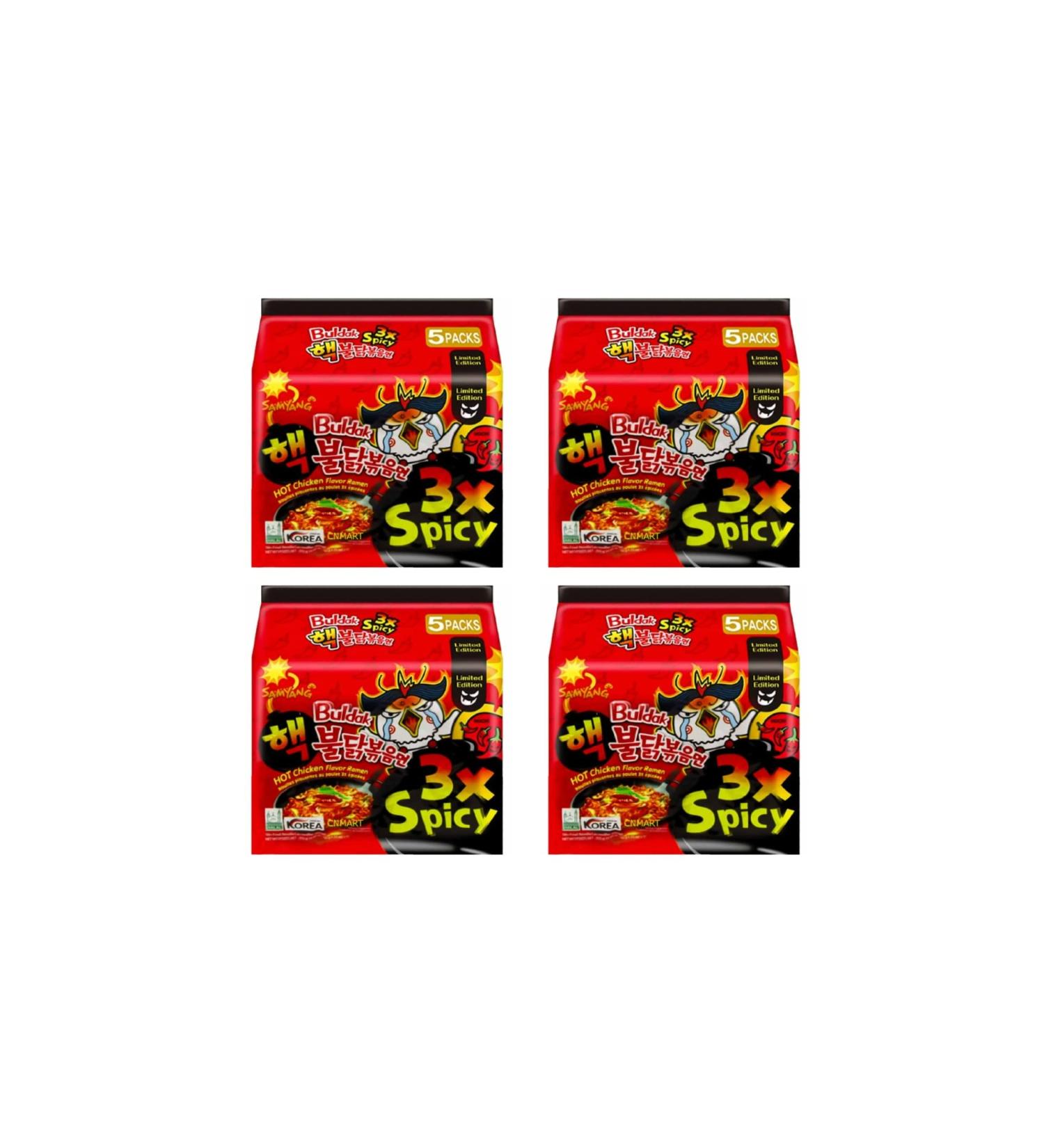 Samyang Buldak Hot Chicken Ramen 3x Spicy Flavour 140g Halal (Pack of 20) by CNMART - Buy Online on GoSupps.com