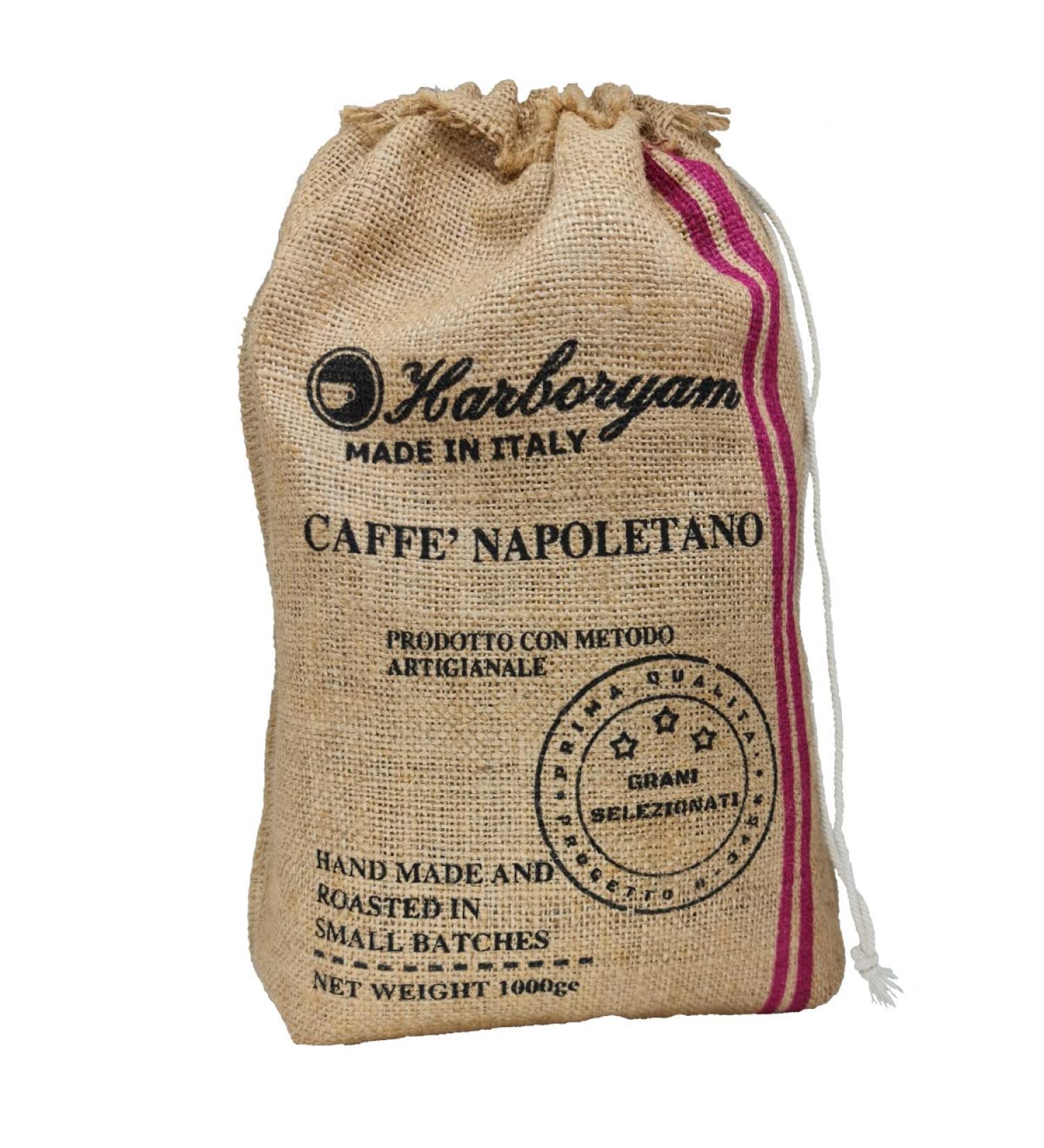 Harboryam Authentic Blend Caff Napoletano 100% Arabica Medium Roast Coffee Beans - Made in Italy (1kg) - Buy Online on GoSupps.com
