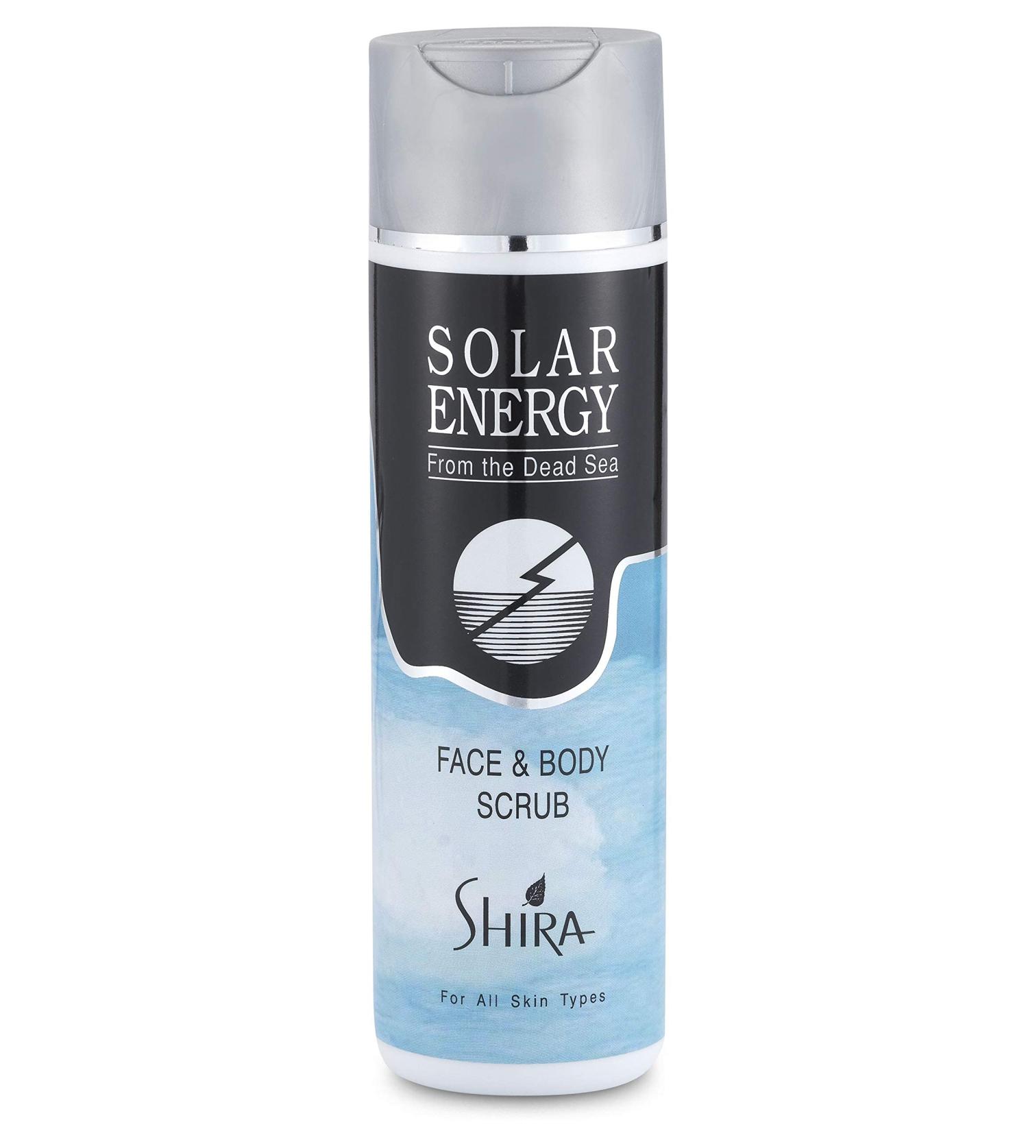 Shira Solar Energy Face & Body Scrub - Dead Sea Mineral Exfoliator for All Skin Types (8oz) - Shop Internationally - Buy Online on GoSupps.com