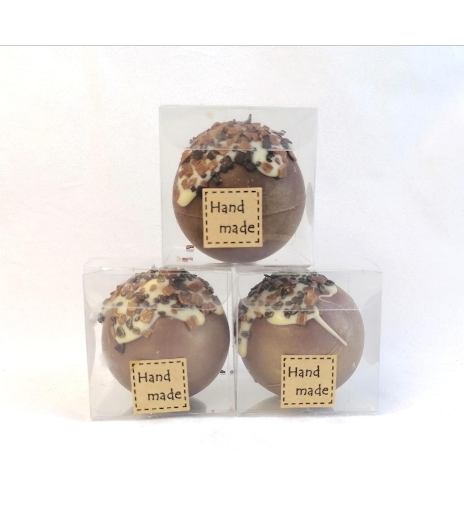 Hot Chocolate Bombs with Marshmallow Handmade Individually wrapped set of 3 - Buy Online on GoSupps.com
