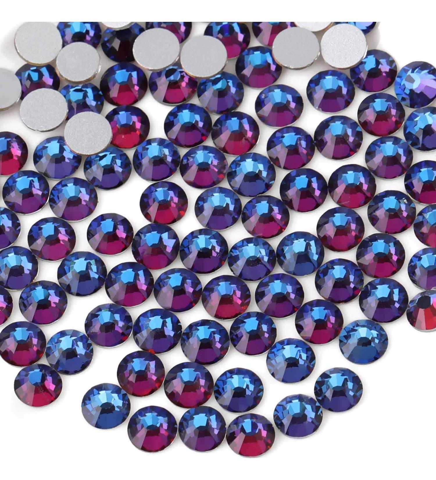 Beadsland 1440 Flat Back Rhinestones - Blue Volcano Nail Crystals SS6 (1.9-2.1mm) for Nail Art - Buy Online on GoSupps.com