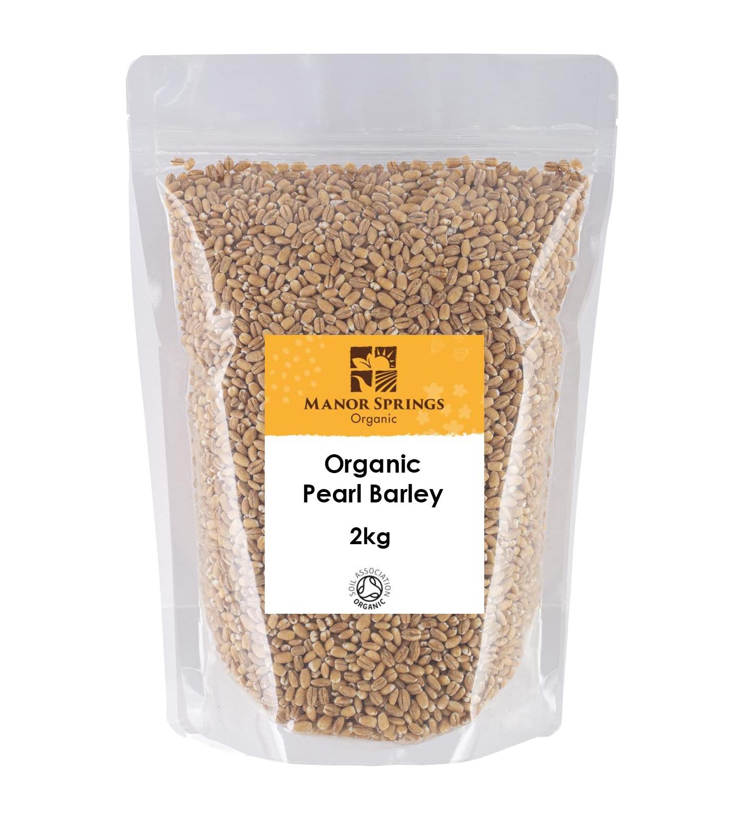 Manor Springs Organic 1kg Pearl Barley: Premium Quality and Organic - Buy Online on GoSupps.com