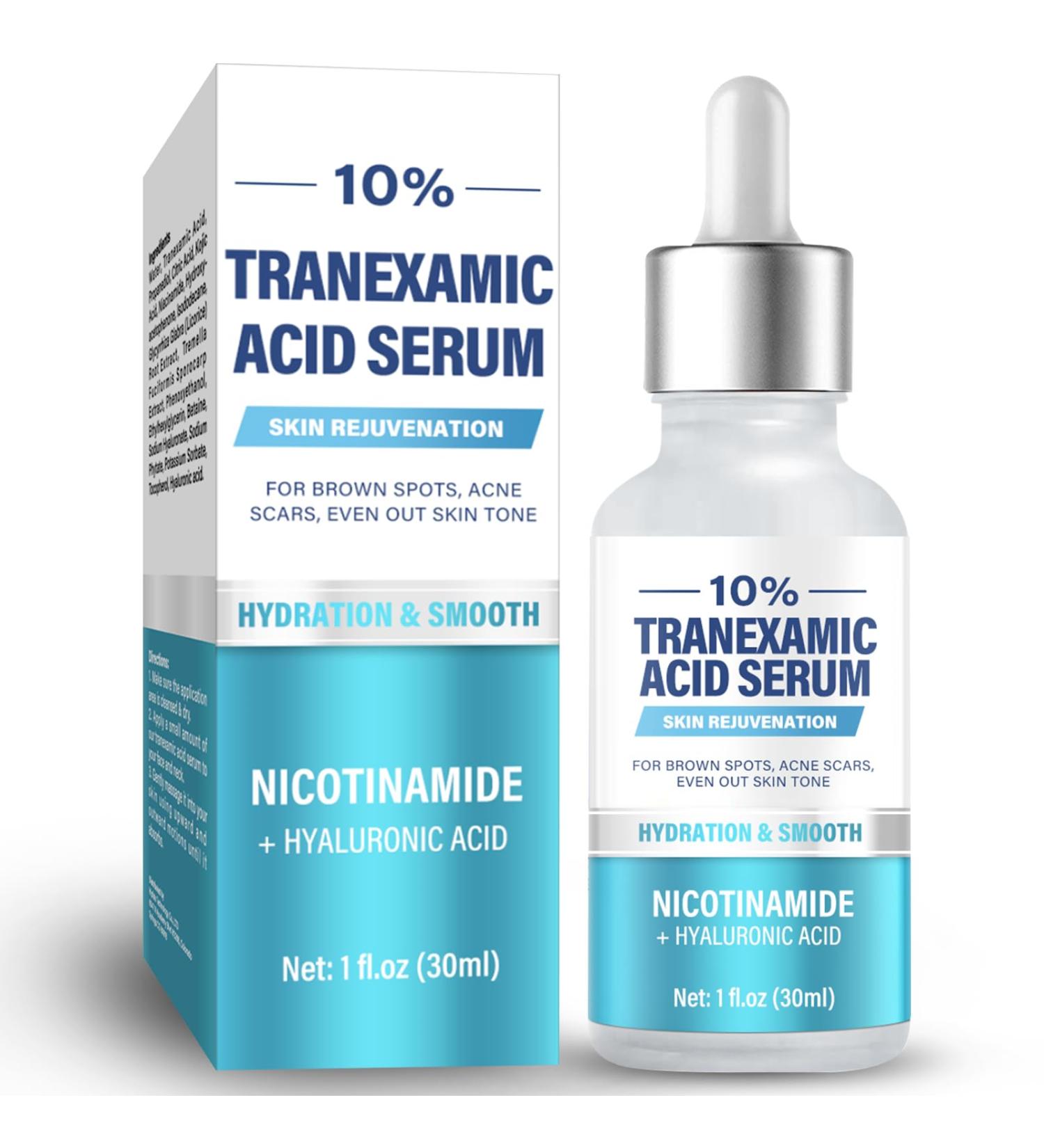 Tranexamic Acid Serum Face Serum - 30ml Soothing Anti-Allergic Anti-Darkness Normal To Dry Skin - for Men & Women - Buy Online on GoSupps.com