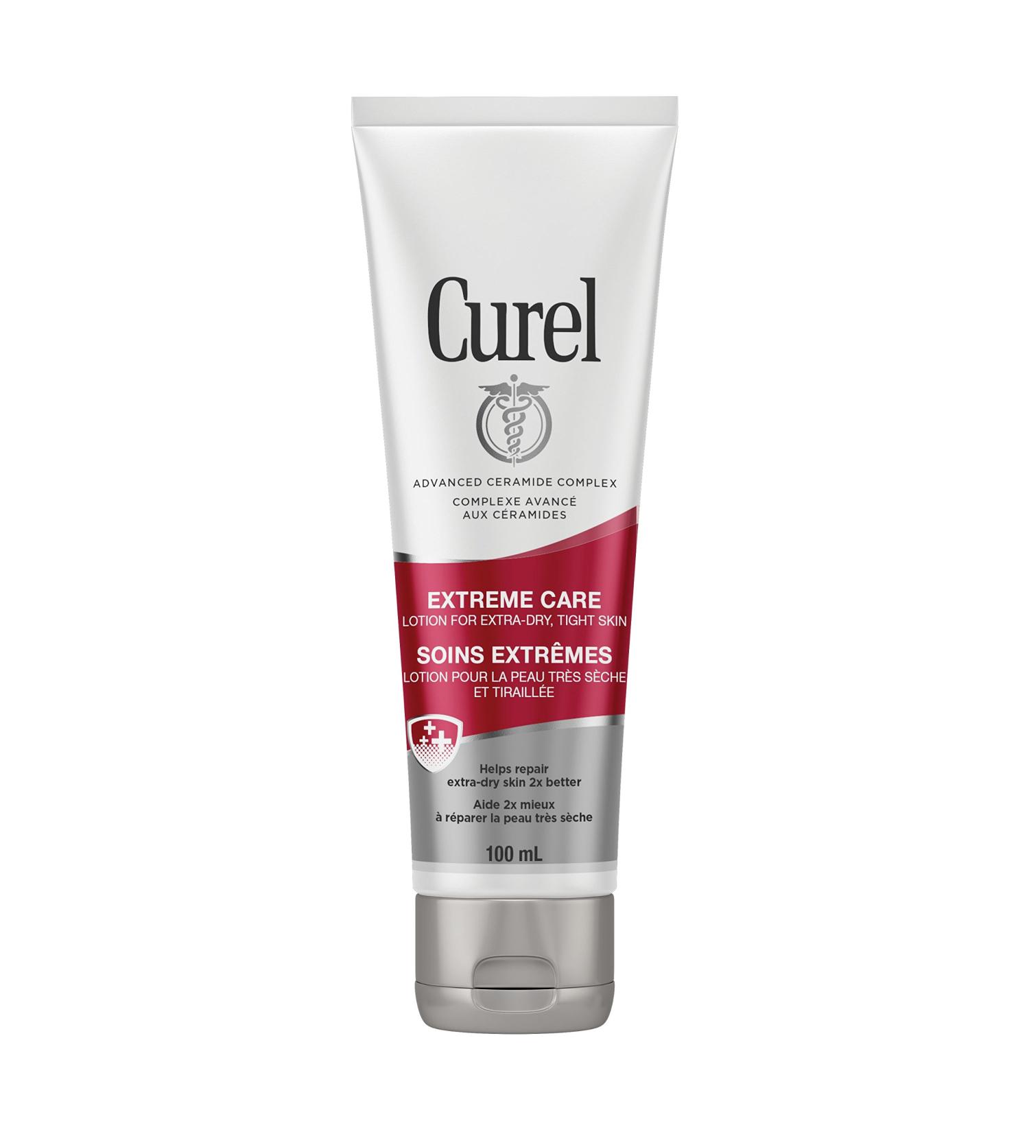 Curel Extreme Care Intensive Moisturizer Travel Hand and Body Lotion with Advanced Ceramide Complex and Extra-strength Hydrating Agents for Extra-Dry Skin (100 Ml) 100 ml (Pack of 1) - Buy Online on GoSupps.com