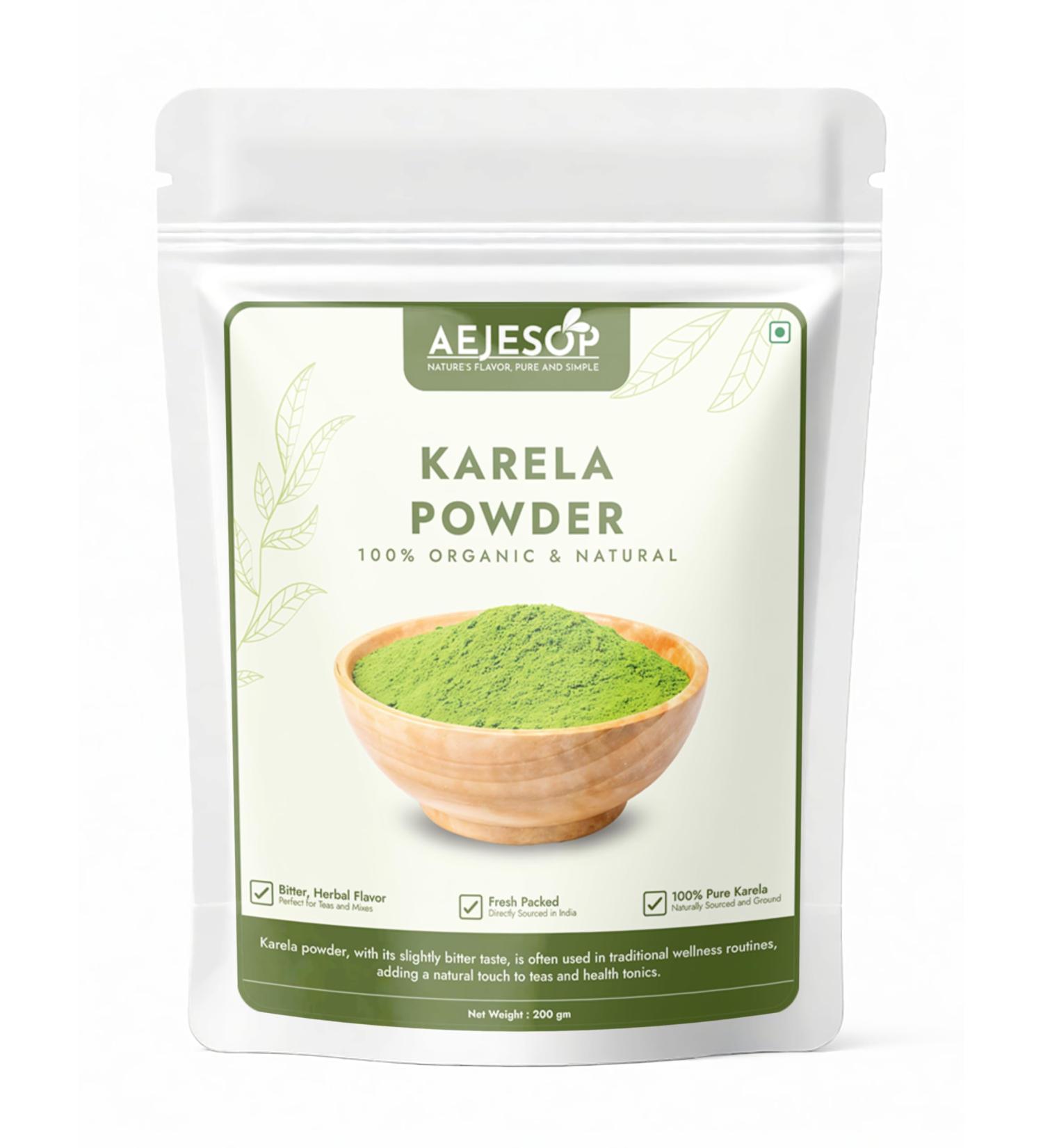AEJESOP Karela Powder | Bitter Melon | Momordica Charantia 7 oz/ 200 gm - Buy Online on GoSupps.com