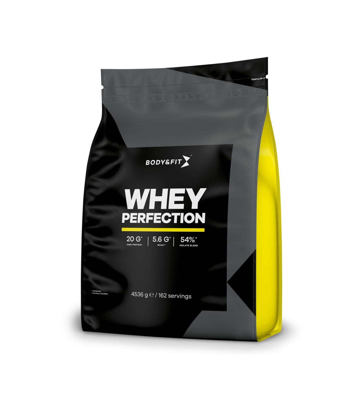 Body&Fit Whey Protein "Whey Perfection" Chocolate Milkshake 160 oz (162 Shakes) - Buy Online on GoSupps.com