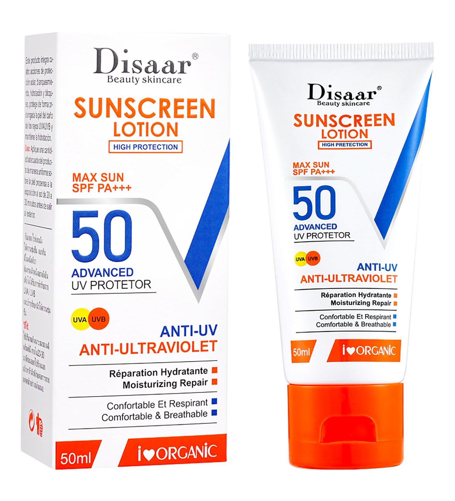Sunscreen Lotion SPF 50 PA+++ - Advanced UVA/UVB Protection & Moisturizing Repair | 50ml / 1.69fl.oz - International Shipping Available - Buy Online on GoSupps.com