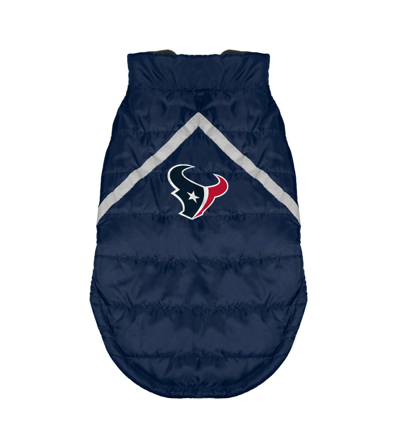 Shop Little Earth Productions NFL Dog Puffer Vest - Houston Texans XS | Officially Licensed Pet Apparel - Buy Online on GoSupps.com